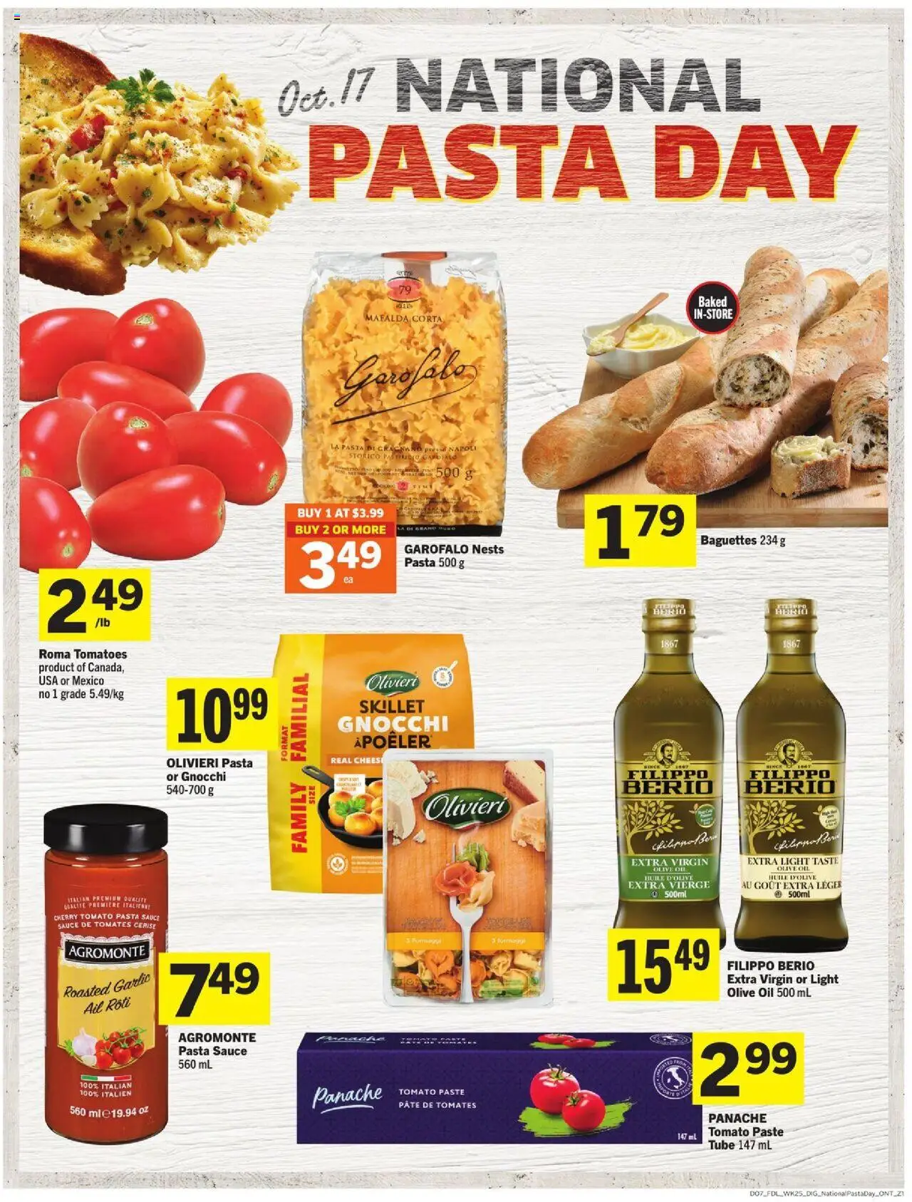 Foodland flyer valid from 16.10.2025 | Page: 7 | Products: Pasta, Oil, Tomatoes