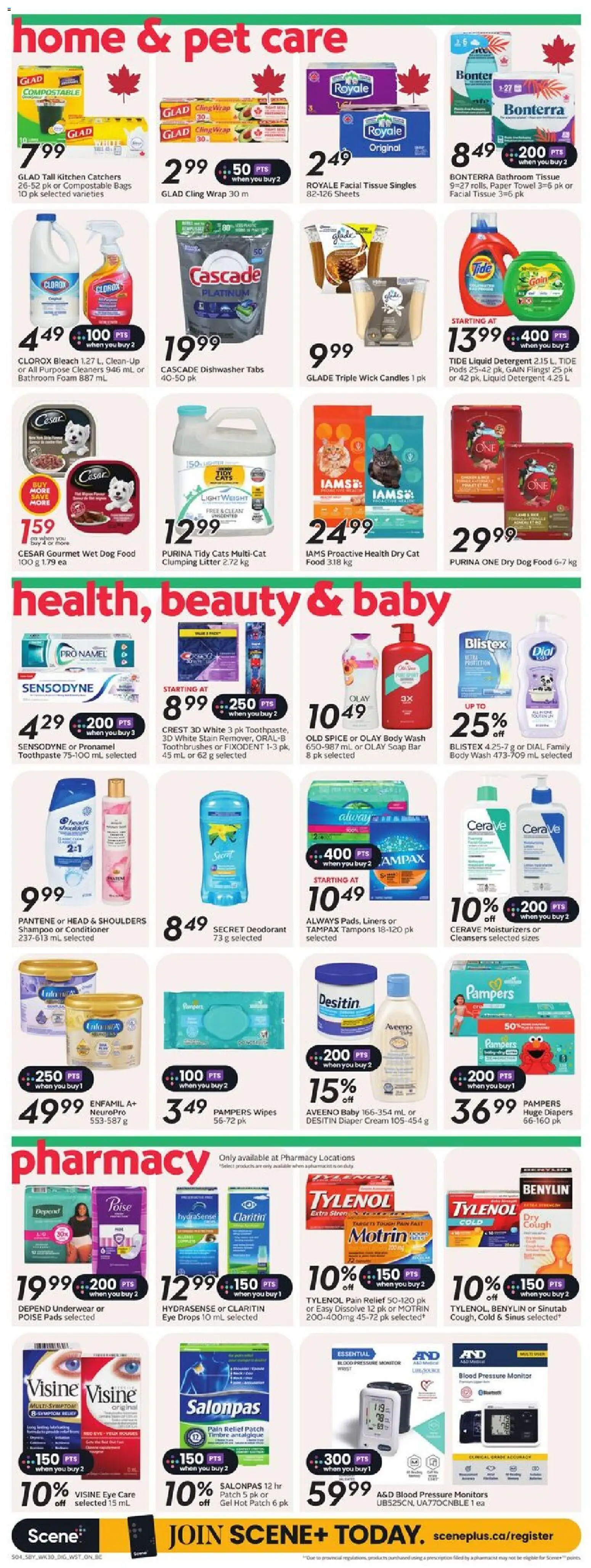Safeway flyer valid from 20.11.2025 | Page: 12 | Products: Shampoo, Conditioner, Toothpaste, Underwear