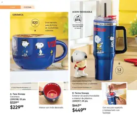 Vista previa de Taza Snoopy, Cerámica., nuevo folleto de la tienda, válido en México a partir del 07.11.2025 | Página: 72 | Productos: Taza, Cocina, Termo