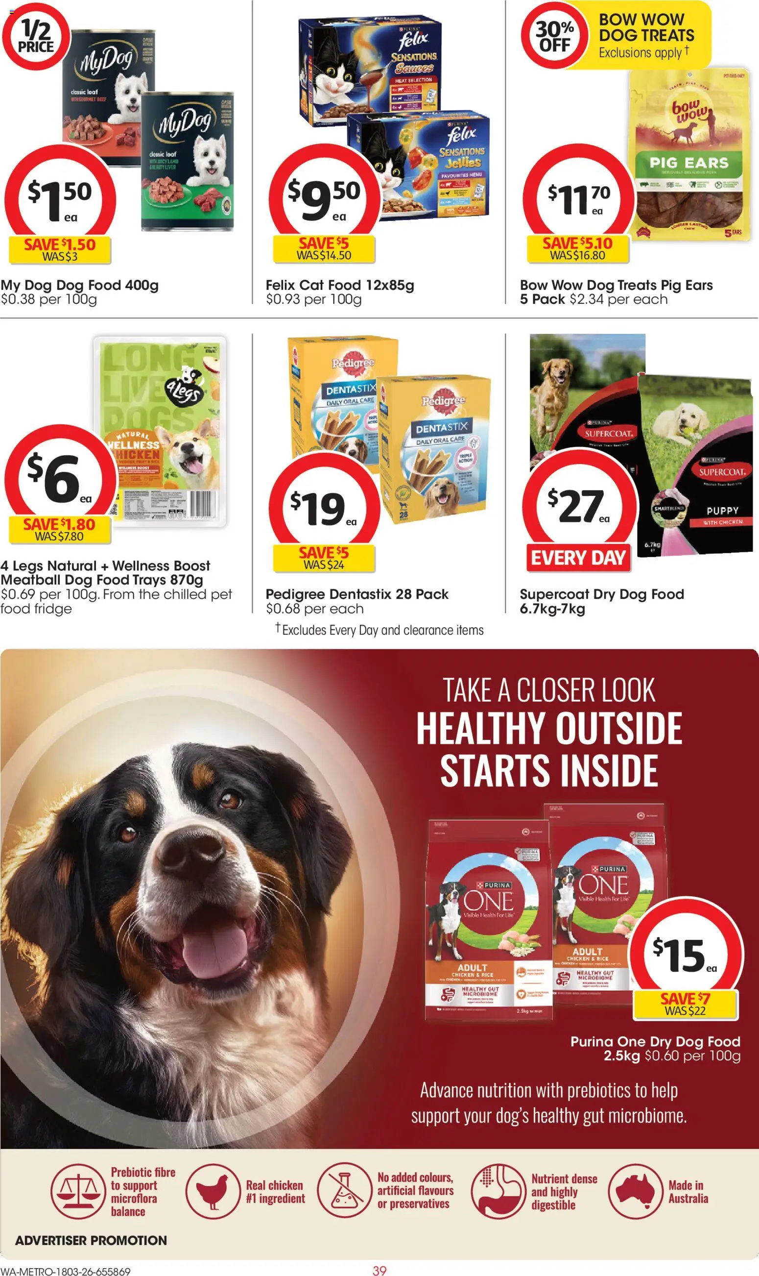 Coles catalogue - valid from 18.03.2026 | Page: 39 | Products: Chicken, Rice, Dog food, Fridge