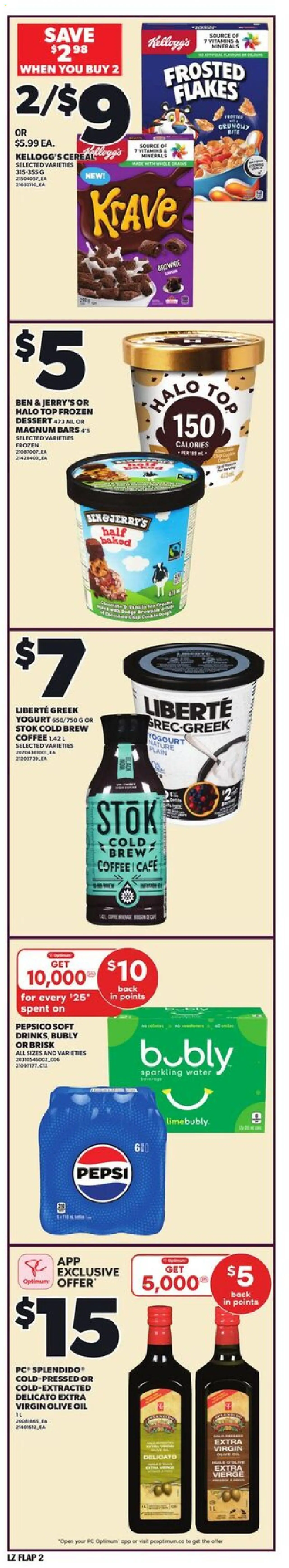 Loblaws flyer valid from 25.09.2025 | Page: 2 | Products: Flakes, PC, Yogurt, Oil