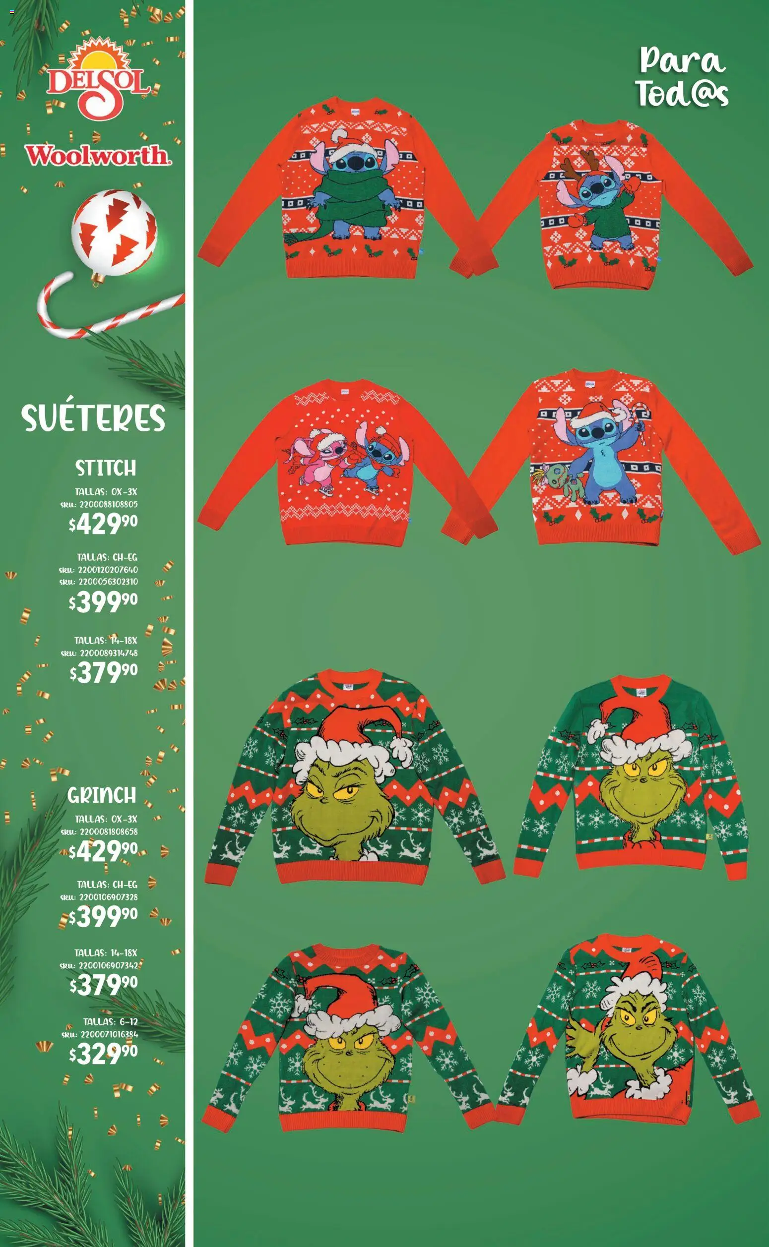 Nuevas ofertas de Del Sol y Woolworth válidas en toda la República Mexicana desde el 06.11.2025. ¡Encuentra las mejores ofertas en Del Sol y Woolworth catálogo Regalos 2025! | Página: 51