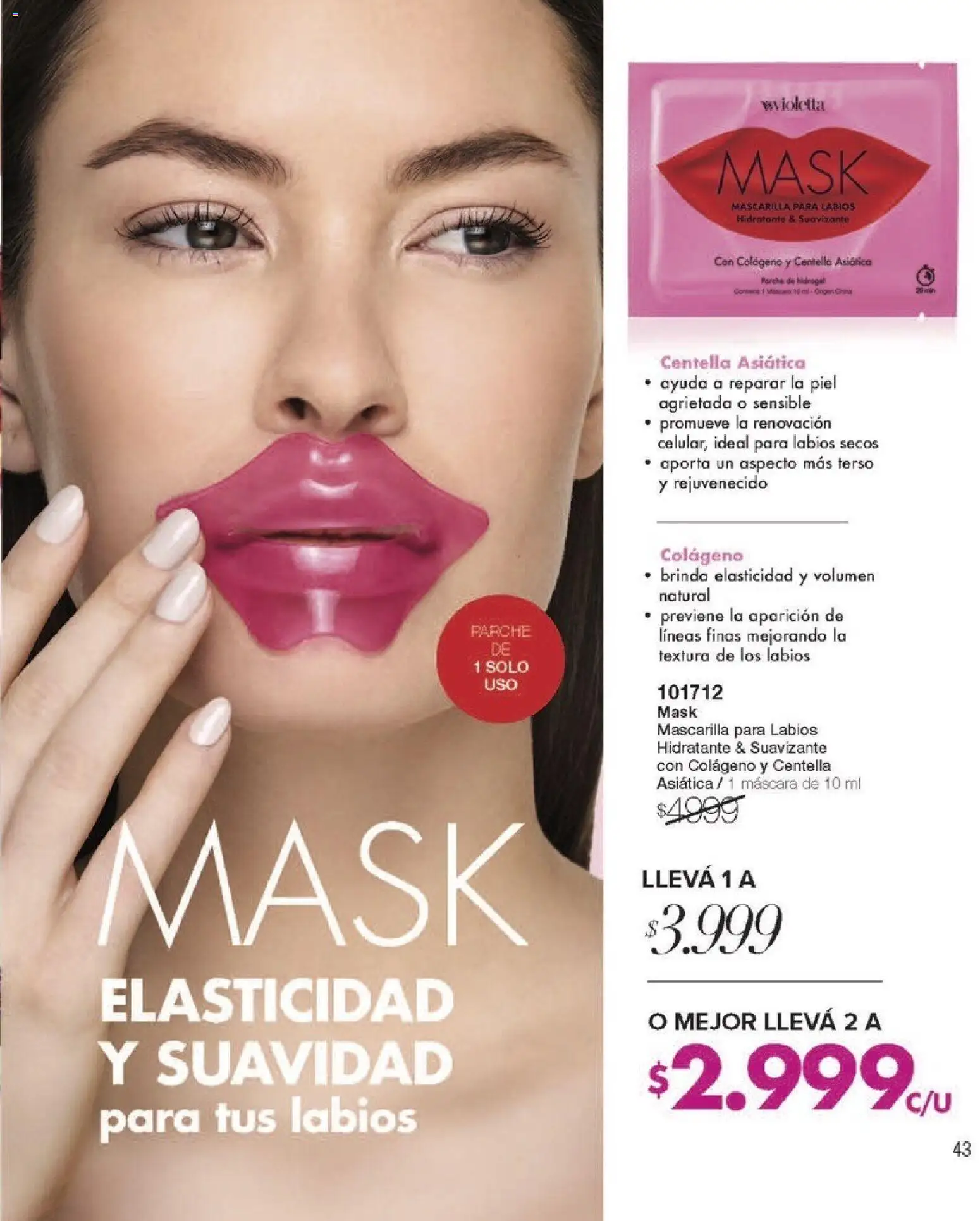 Violetta - Violetta Cosméticos │ válido desde el 09.03.2026 | Página: 43 | Productos: Mascarilla, Máscara, Suavizante