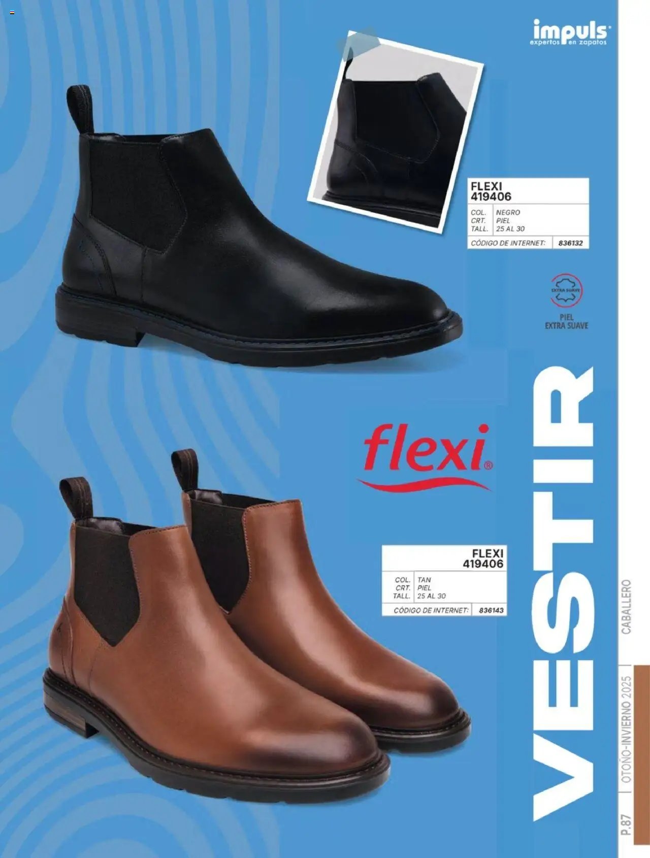 Nuevas ofertas de Impuls válidas en toda la República Mexicana desde el 07.07.2025. ¡Encuentra las mejores ofertas en Impuls catálogo Caballero Otoño-Invierno 2025! | Página: 89 | Productos: Zapatos