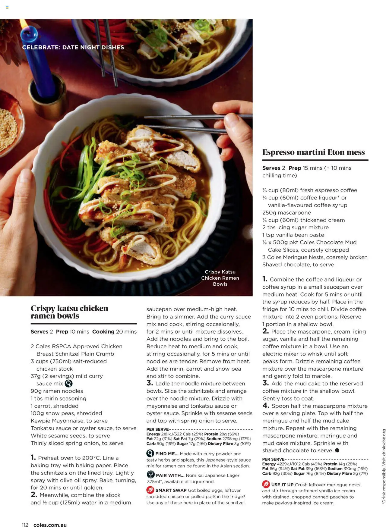 Coles catalogue - valid from 07.08.2025 | Page: 112 | Products: Coffee, Chocolate, Ice cream, Mixer
