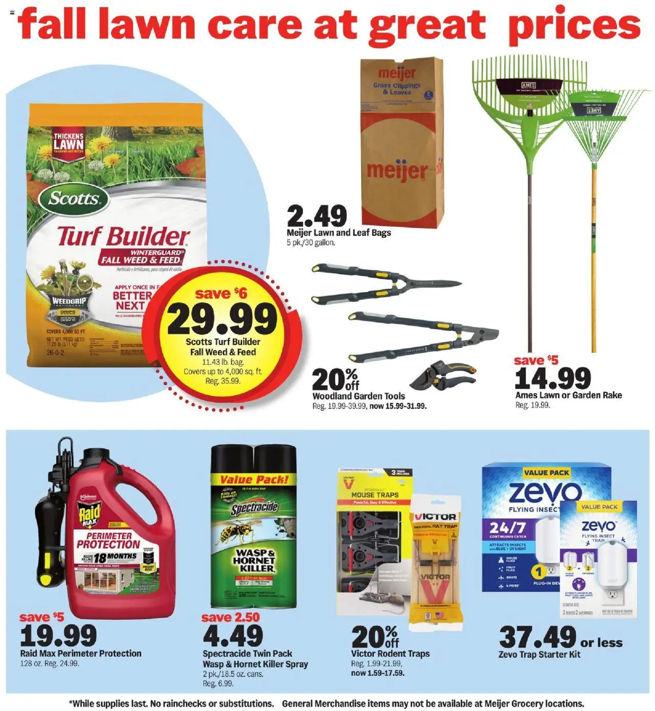 Meijer More Deals Across the Store - valid from 10.09.2025 | Page: 9 | Products: Rake, Starter, Mouse