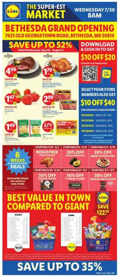 Preview of Lidl weekly ads valid from 30.07.2025