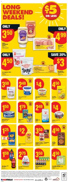 No Frills flyer valid from 31.07.2025 | Page: 5 | Products: Sour cream, Cookies, PC, Butter