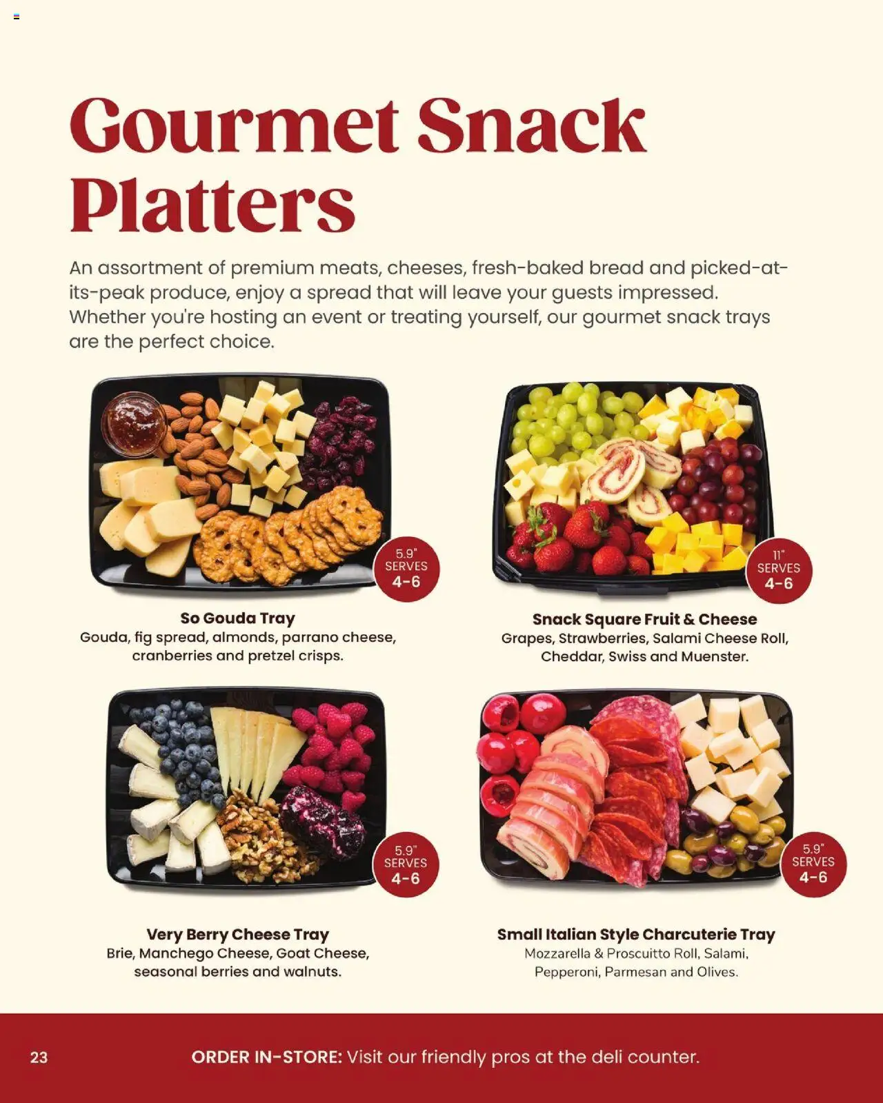 Acme Entertaining Guide - valid from 03.10.2025 | Page: 24 | Products: Berries, Cheese, Bread, Salami