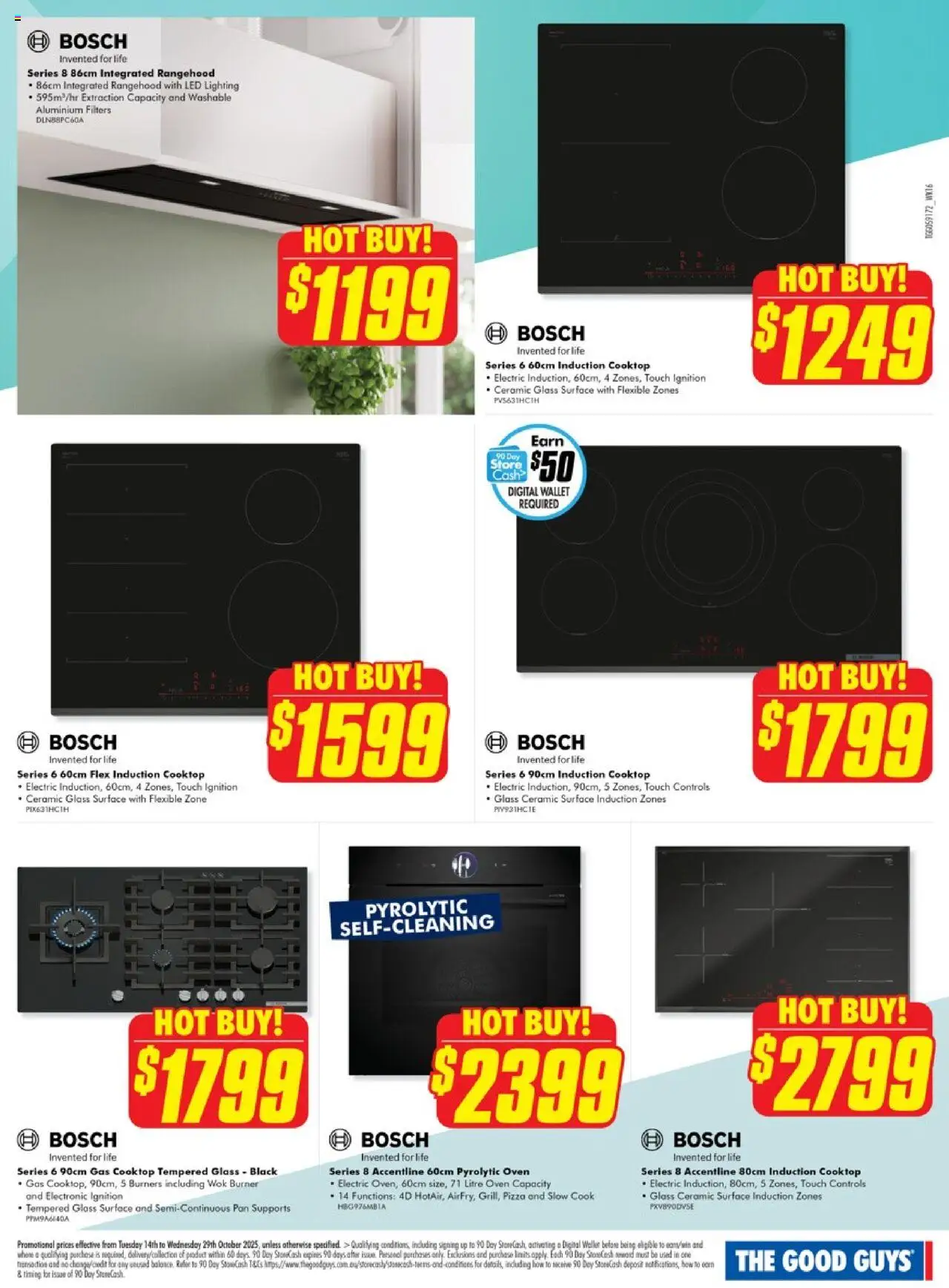 The Good Guys catalogue - valid from 13.10.2025 | Page: 12 | Products: Wallet, Digital, Oven, Cooktop