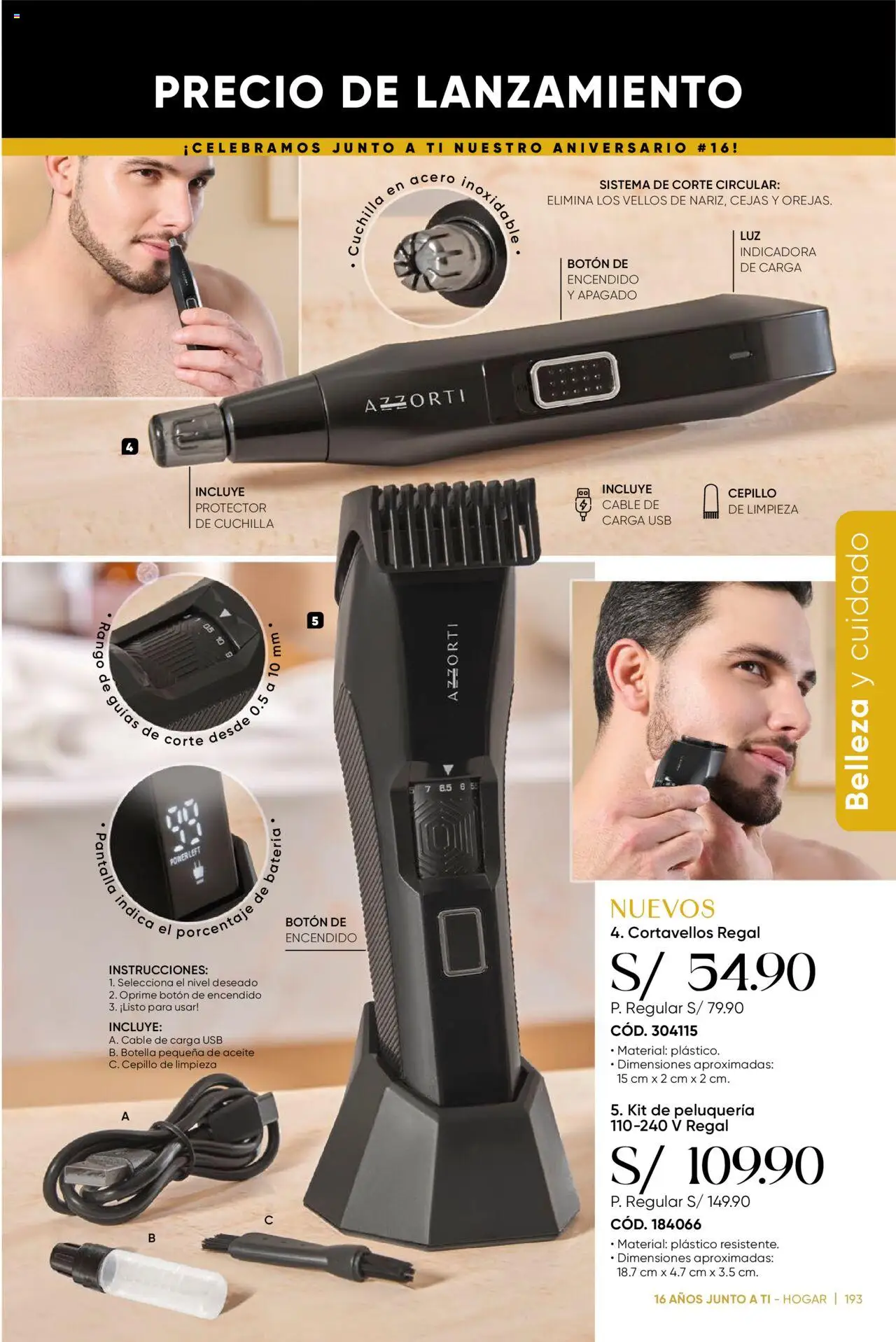 Catálogo Azzorti válido desde 15.09.2025 | Página: 197 | Productos: Batería, Aceite, Cable, USB