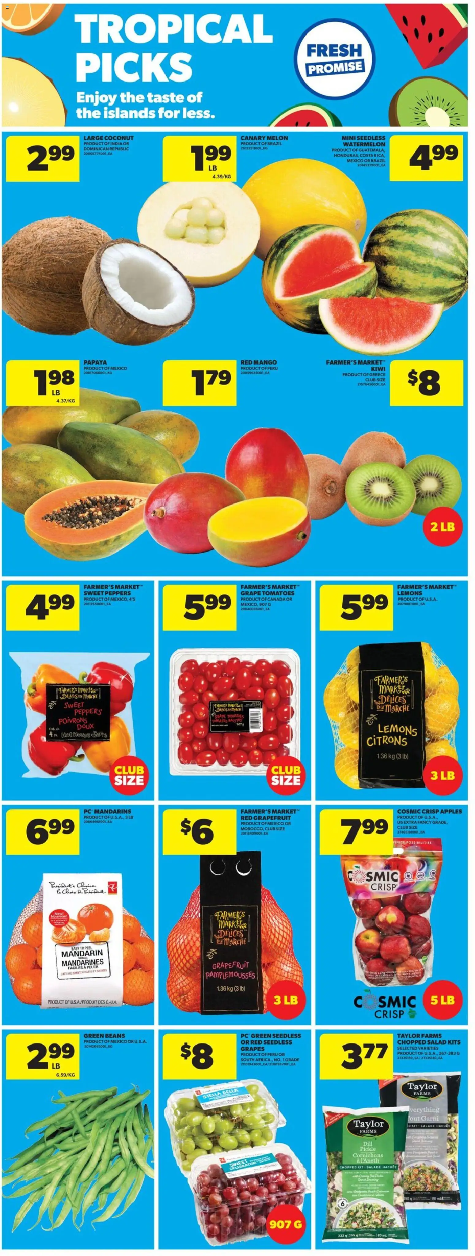 Real Canadian Superstore flyer valid from 05.03.2026 | Page: 11 | Products: Kiwi, Salad, PC, Apples