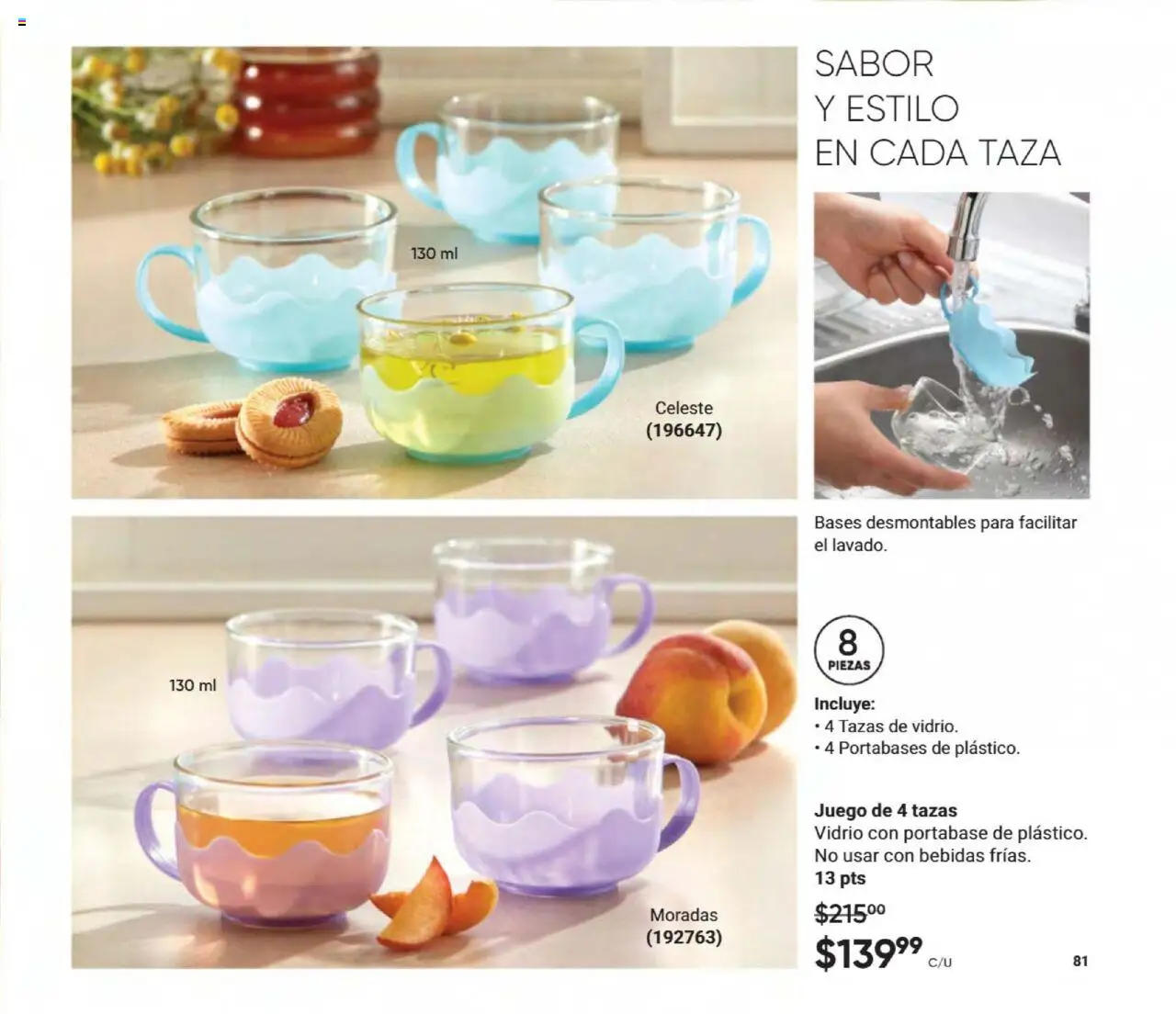Nuevas ofertas de AVON válidas en toda la República Mexicana desde el 09.08.2025. ¡Encuentra las mejores ofertas en AVON - Casa & Estilo 13 2025! | Página: 83 | Productos: Taza, Juego