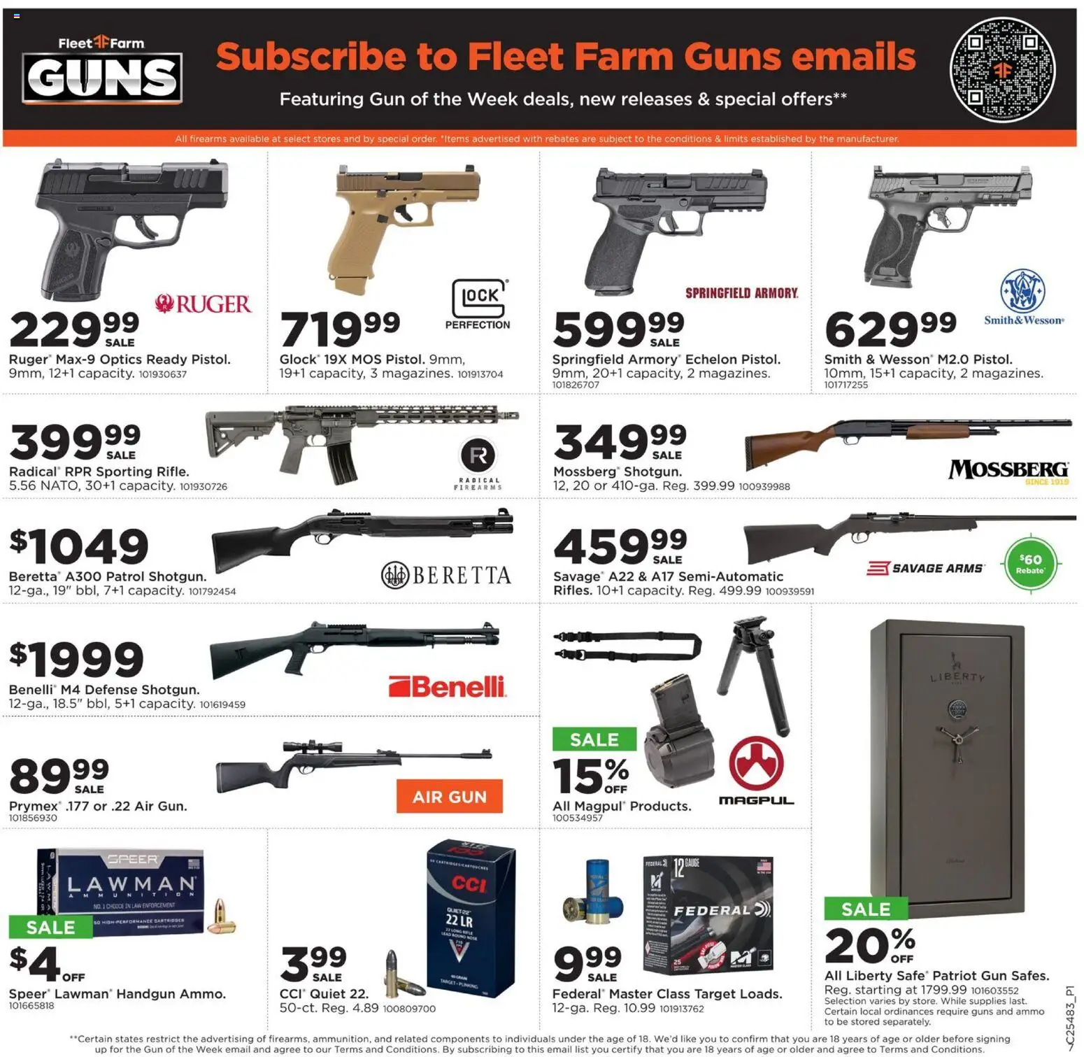 Mills Fleet Farm Cyber Week - valid from 30.11.2025 | Page: 7 | Products: Shotgun, Gun, Ammo, Handgun