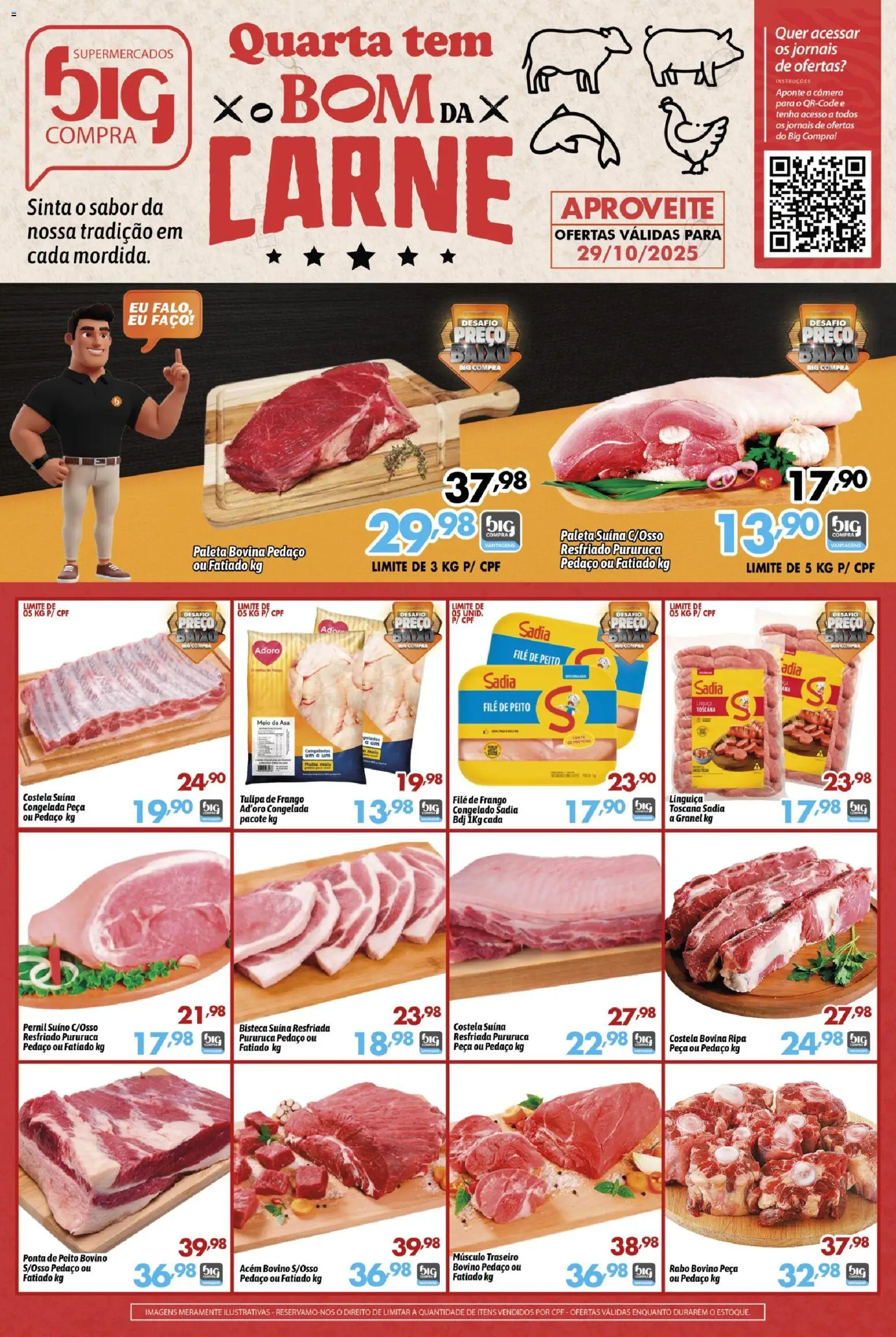 Big Compra Folheto - válido de 29.10.2025 | Página: 1 | Produtos: Filé de frango, Pernil, Carne, Baixo