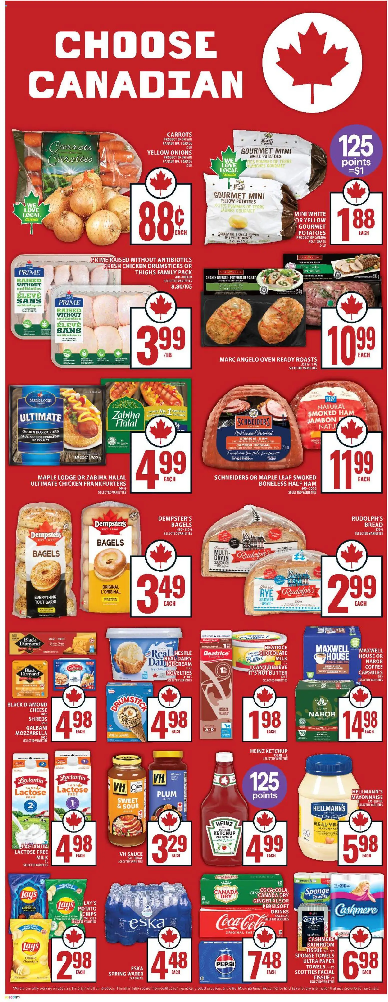 Food Basics flyer valid from 23.10.2025 | Page: 6 | Products: Sour cream, Oven, Chocolate, Ham