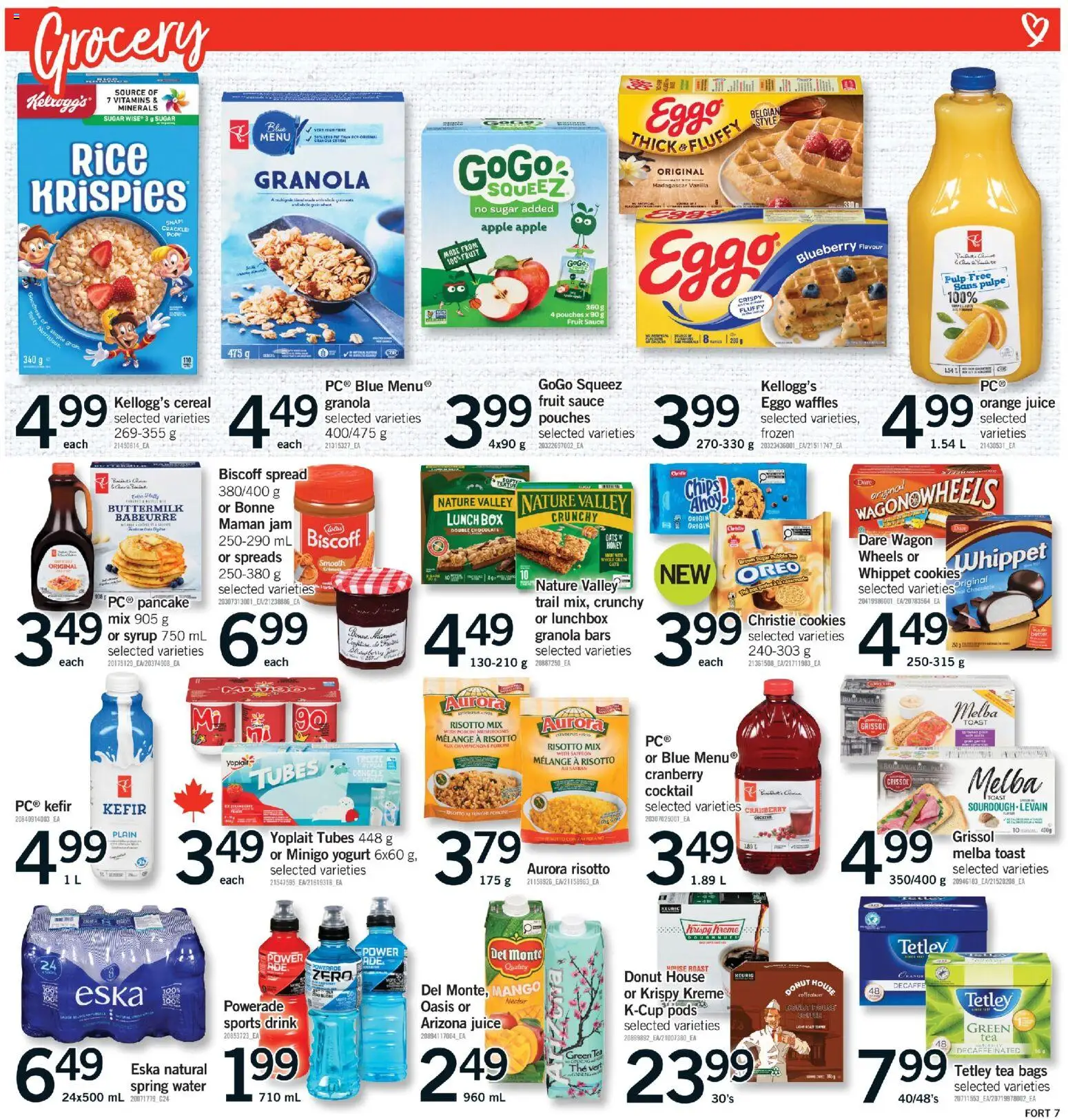 Fortinos flyer valid from 19.03.2026 | Page: 8 | Products: Rice, Cookies, Box, Eggs
