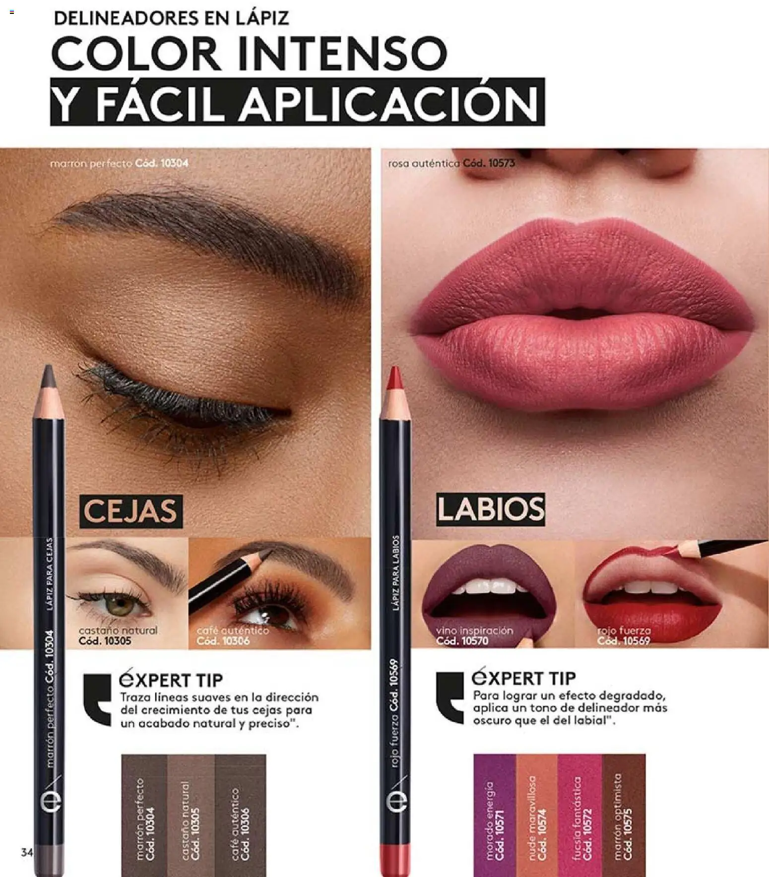 Catálogo Ésika Campaña 18 │ válido desde el 01.12.2025 | Página: 34 | Productos: Delineador, Café, Vino