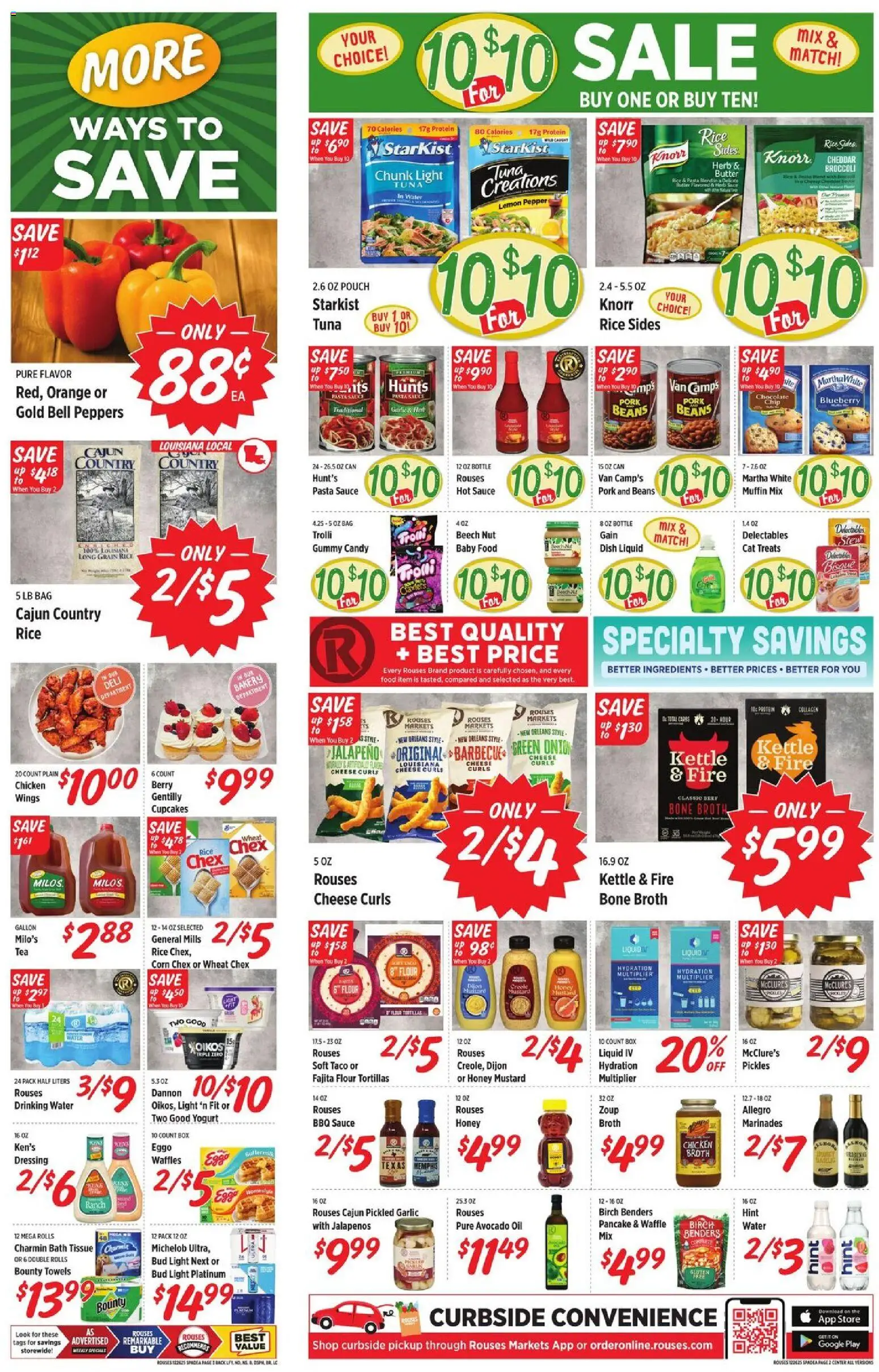 Rouses Weekly Ad - LA - valid from 26.12.2025 | Page: 3 | Products: Butter, Rice, Beef, Muffin
