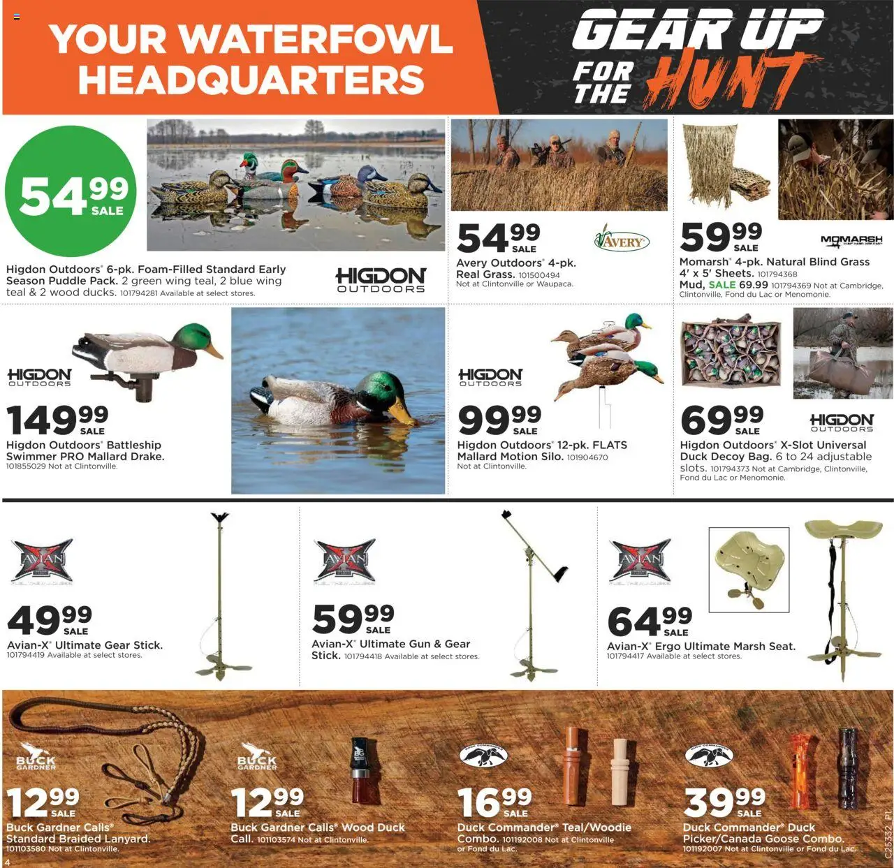 Mills Fleet Farm Gear Up For the Hunt - valid from 14.08.2025 | Page: 4 | Products: Gun, Waterfowl