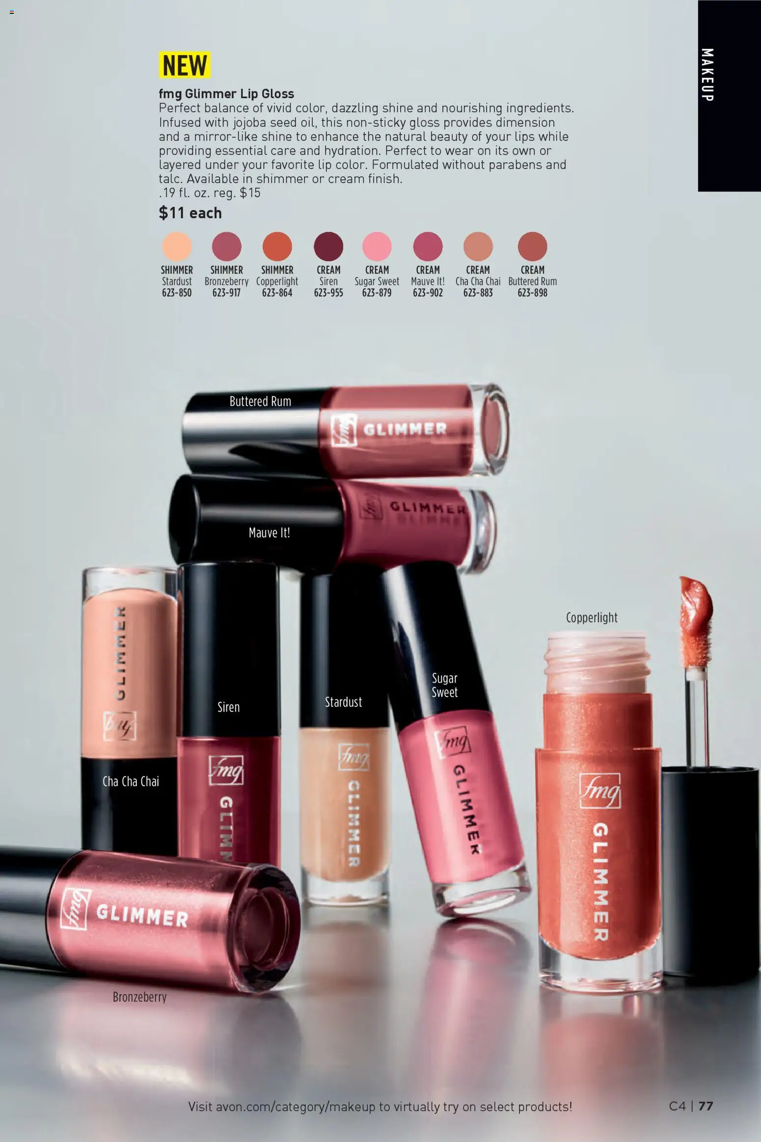 Avon Brochure - valid from 11.02.2026 | Page: 77 | Products: Lip gloss, Cream, Sugar