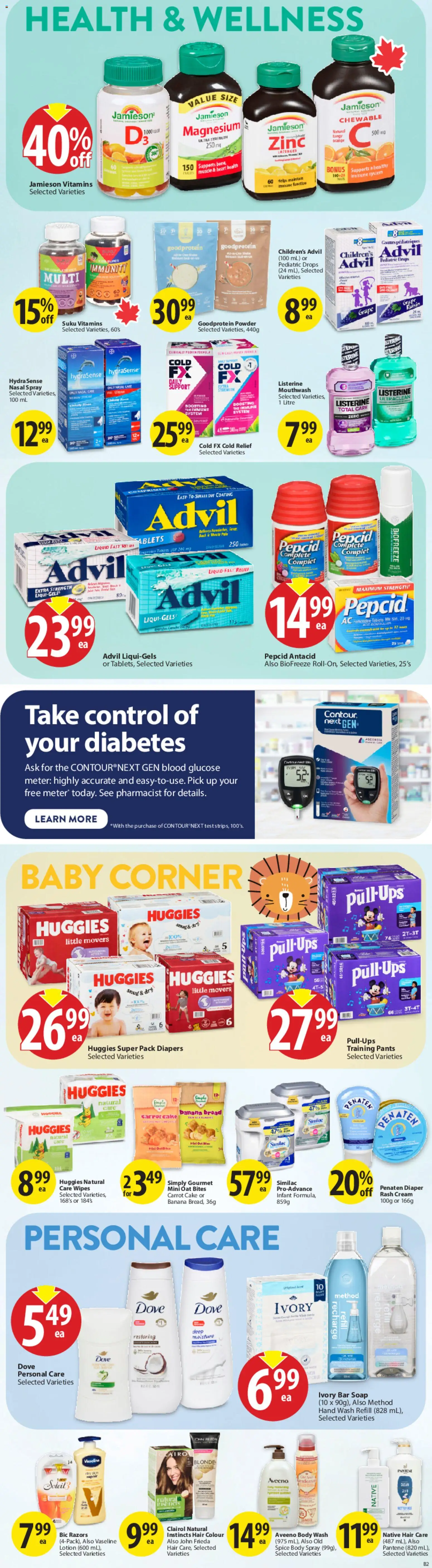 Save on foods flyer valid from 04.12.2025 | Page: 31 | Products: Soap, Mouthwash, Bread, Pants