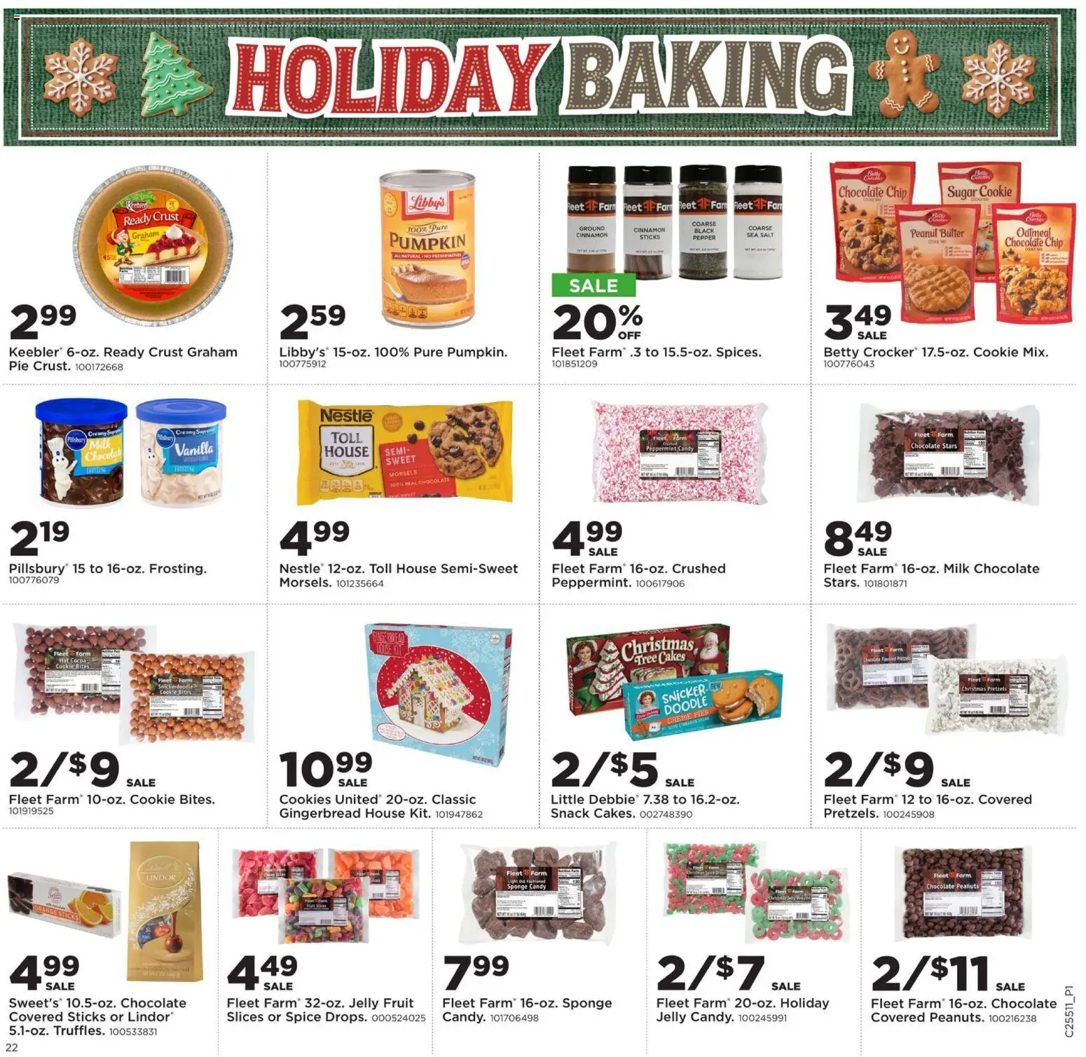 Mills Fleet Farm Weekly Ad - valid from 18.12.2025 | Page: 26 | Products: Butter, Cookies, Salt, Pumpkin