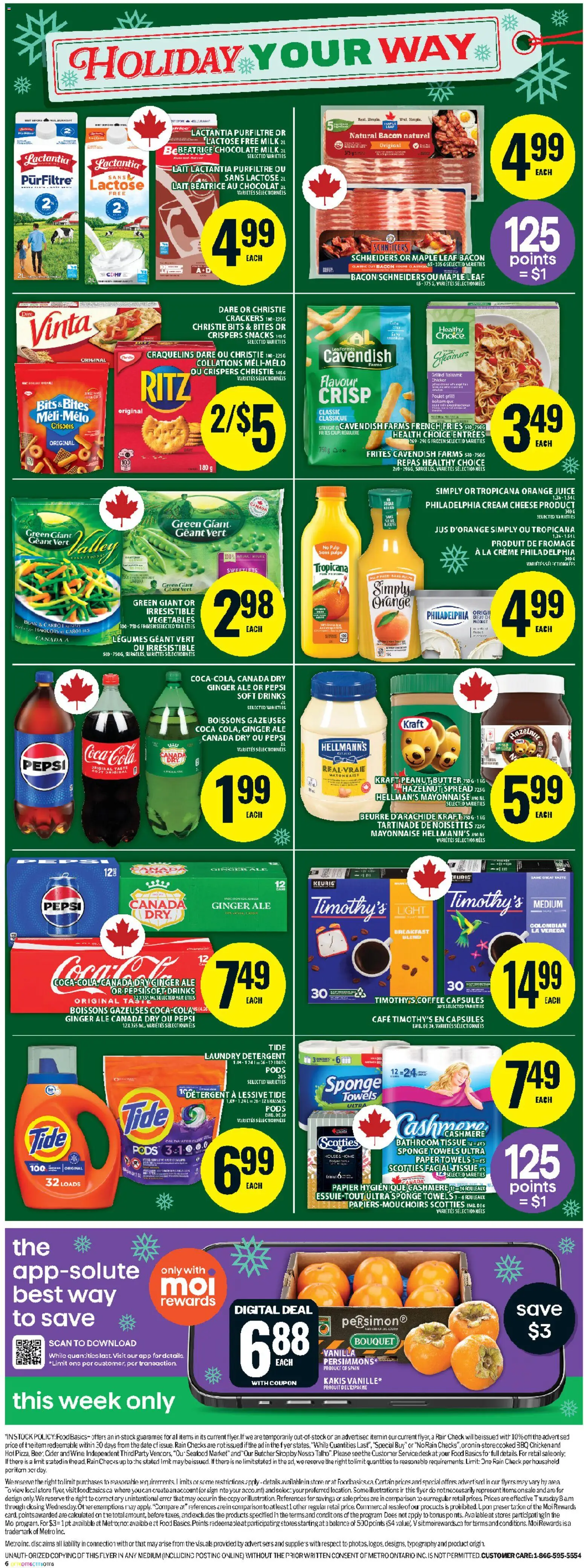 Food Basics flyer valid from 18.12.2025 | Page: 4 | Products: Carrot, Sponge, Chocolate, Juice