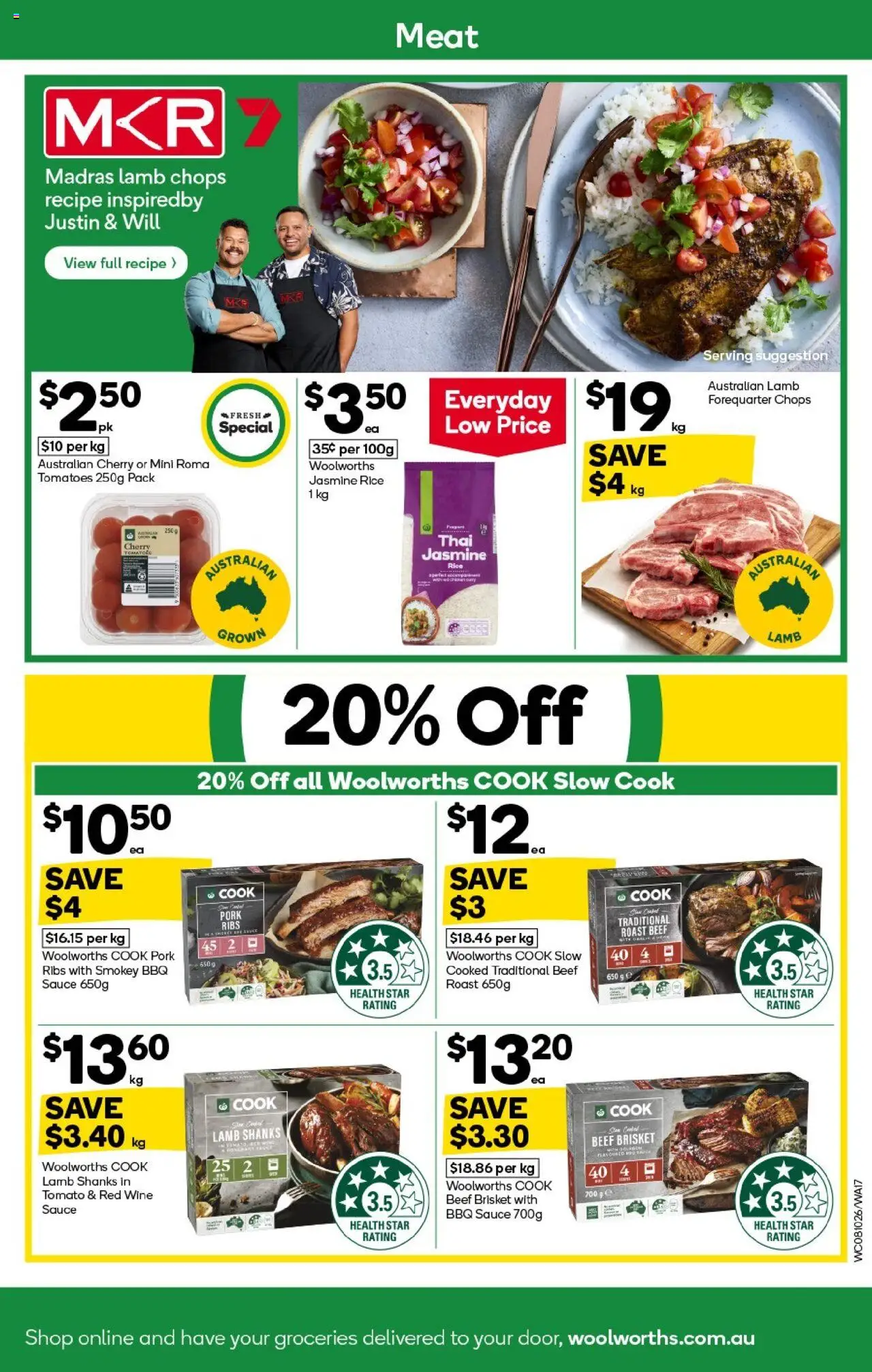 Woolworths catalogue - valid from 08.10.2025 | Page: 17 | Products: BBQ Sauce, Lamb, Tomatoes, Sauce