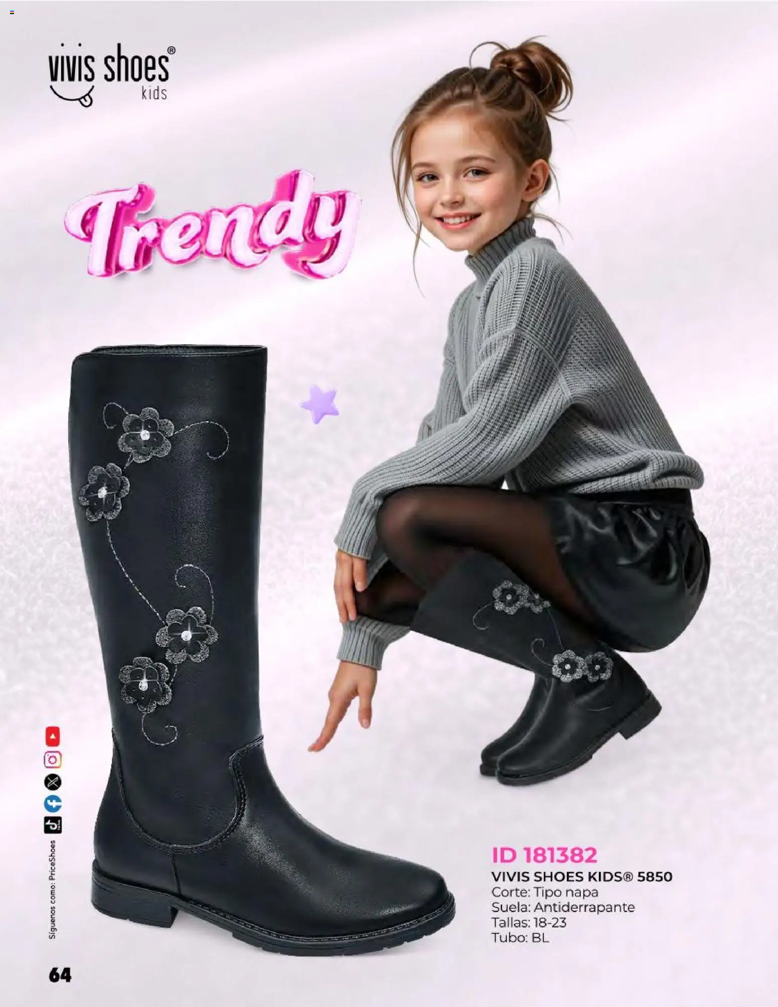 Nuevas ofertas de Price Shoes válidas en toda la República Mexicana desde el 27.10.2025. ¡Encuentra las mejores ofertas en Price Shoes catálogo Kids todo en uno! | Página: 64