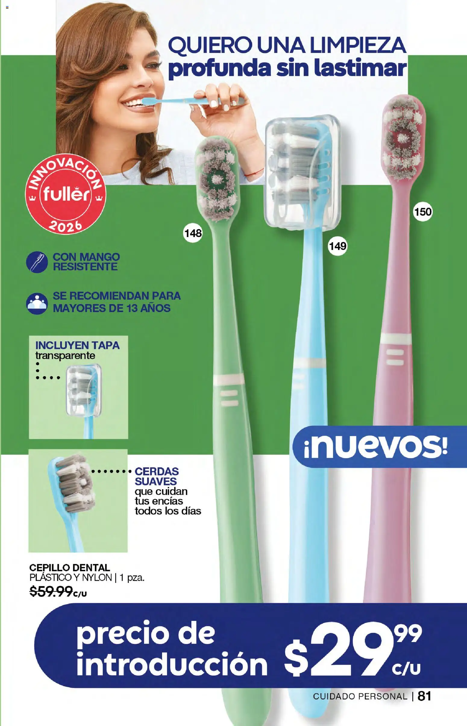 Nuevas ofertas de Fuller válidas en toda la República Mexicana desde el 21.01.2026. ¡Encuentra las mejores ofertas en Fuller campaña 21 2026! | Página: 81 | Productos: Cepillo, Mango