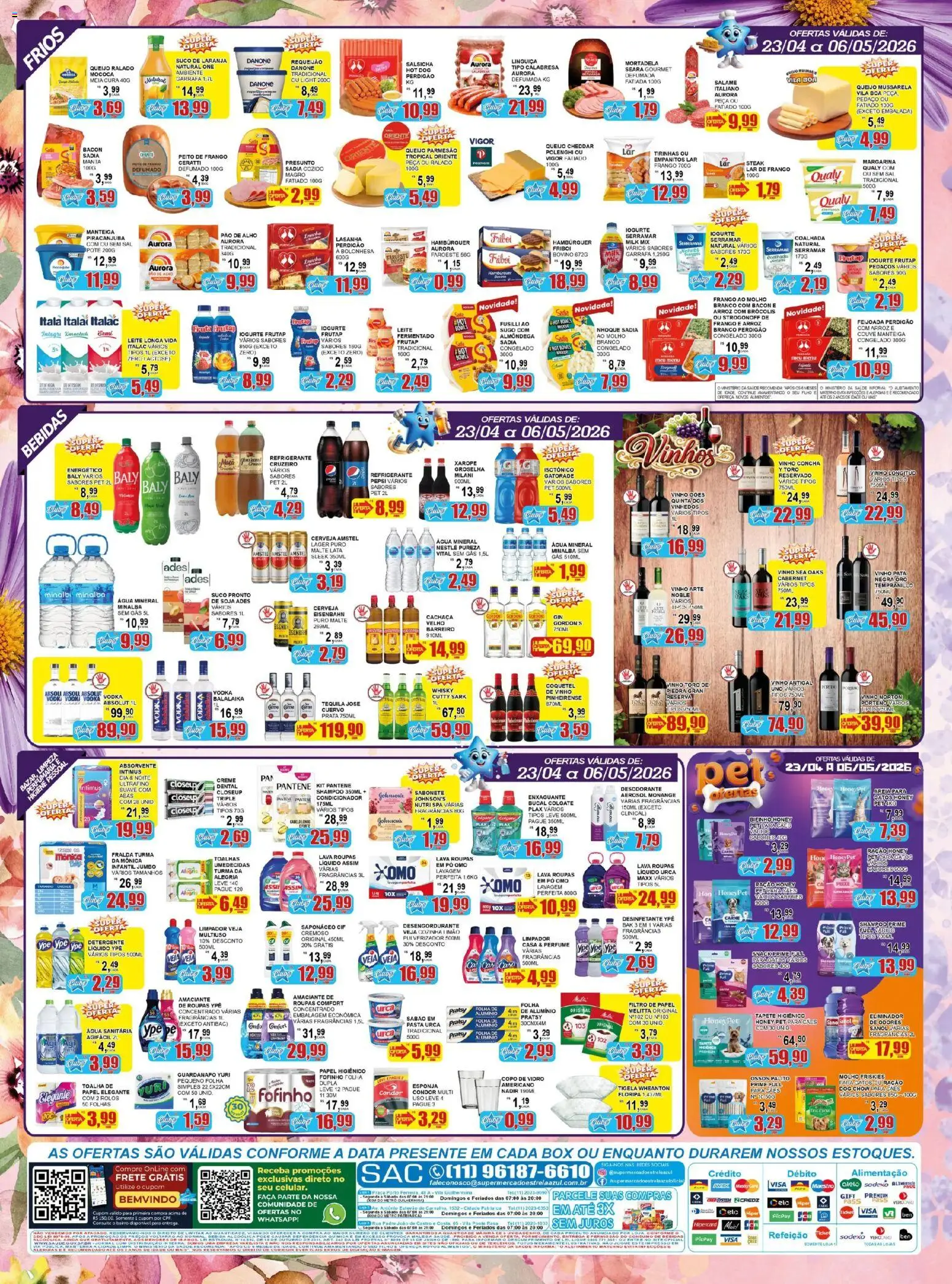 Estrela Azul Folheto - válido de 22.04.2026 | Página: 4 | Produtos: Areia, Sabão, Detergente, Absorvente