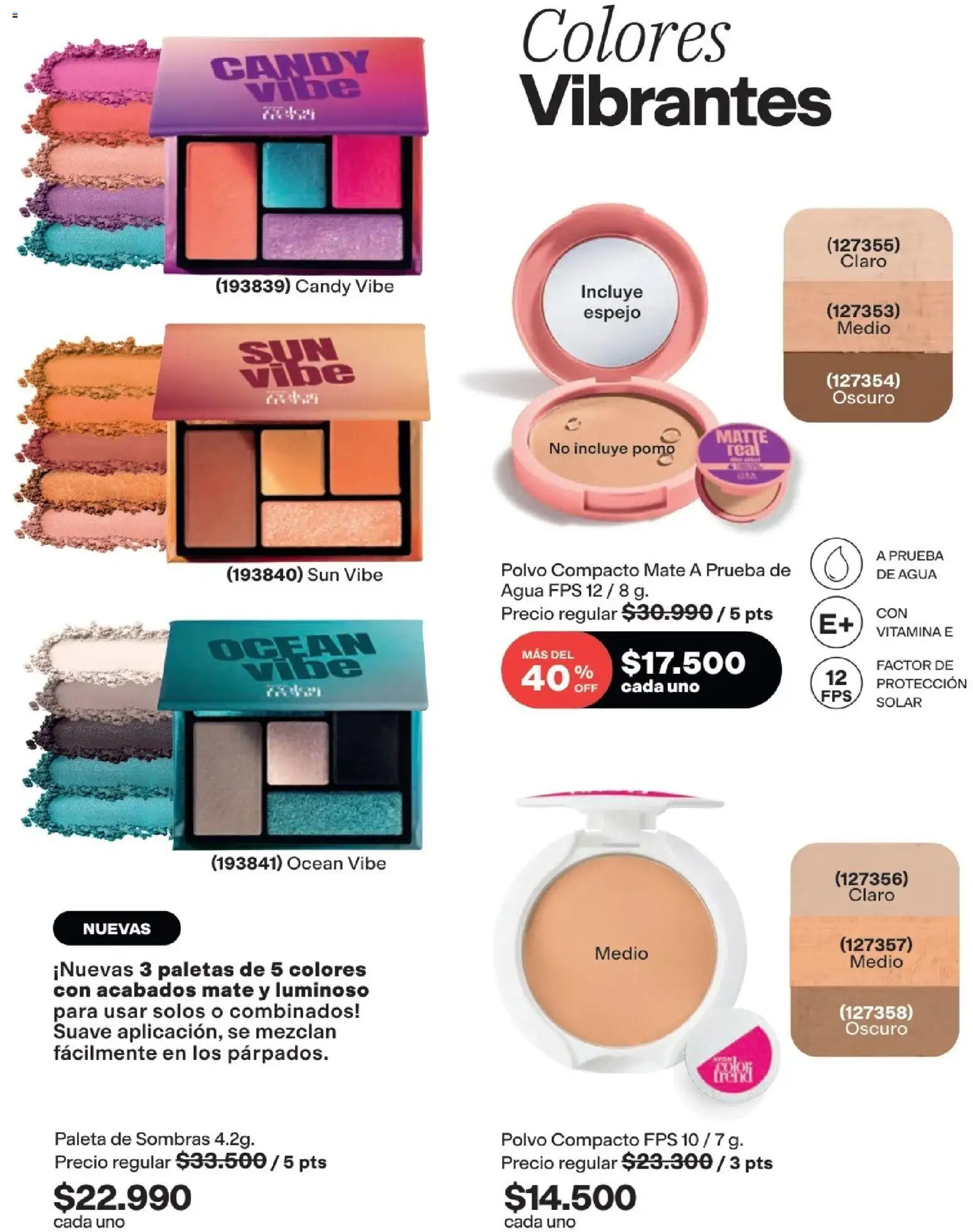Avon revista - valida desde el 01.05.2026 | Página: 73 | Productos: Agua, Polvo compacto, Espejo, Polvo