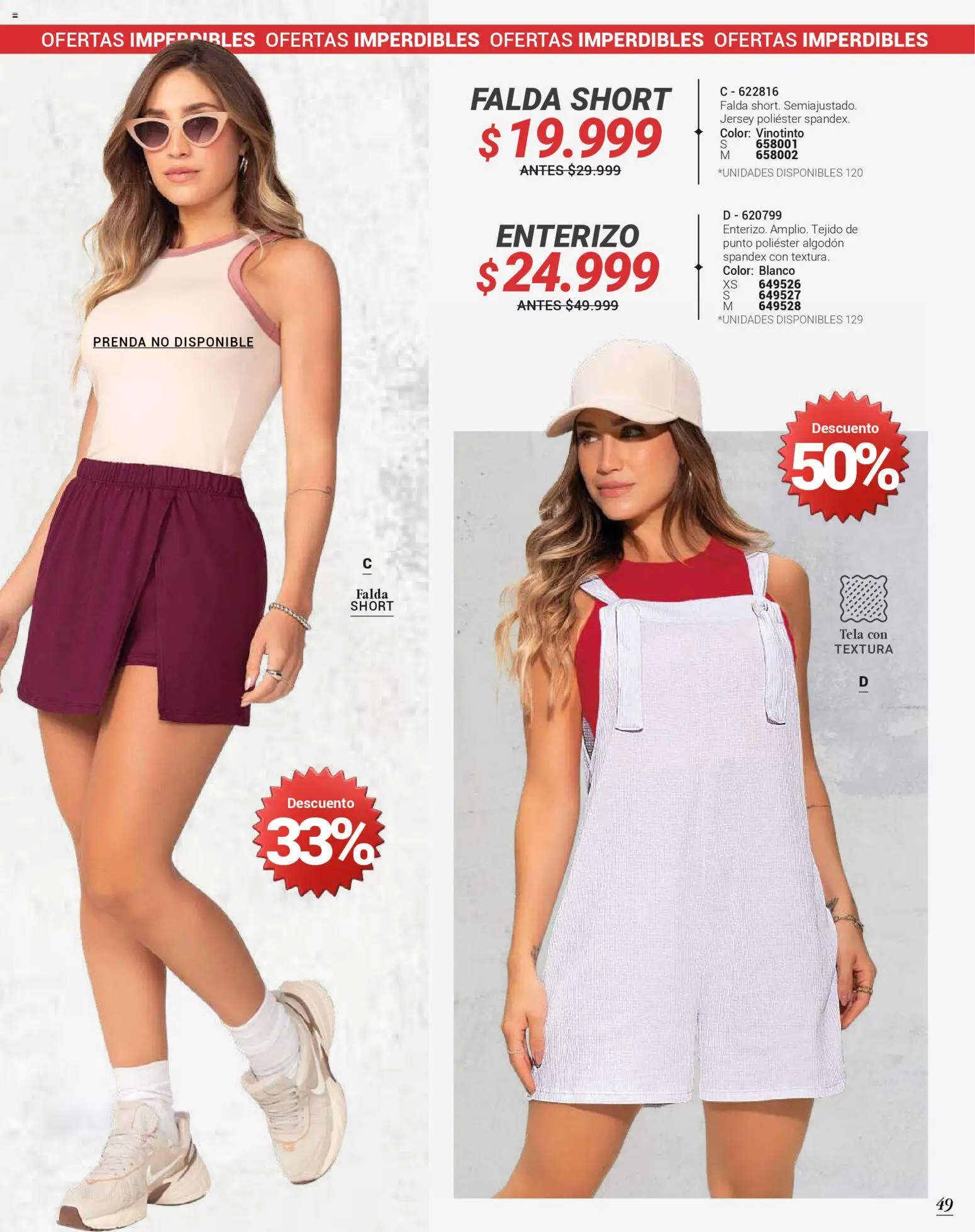 Carmel revista - valida desde el 01.05.2026 | Página: 237 | Productos: Algodón, Falda, Short, Enterizo