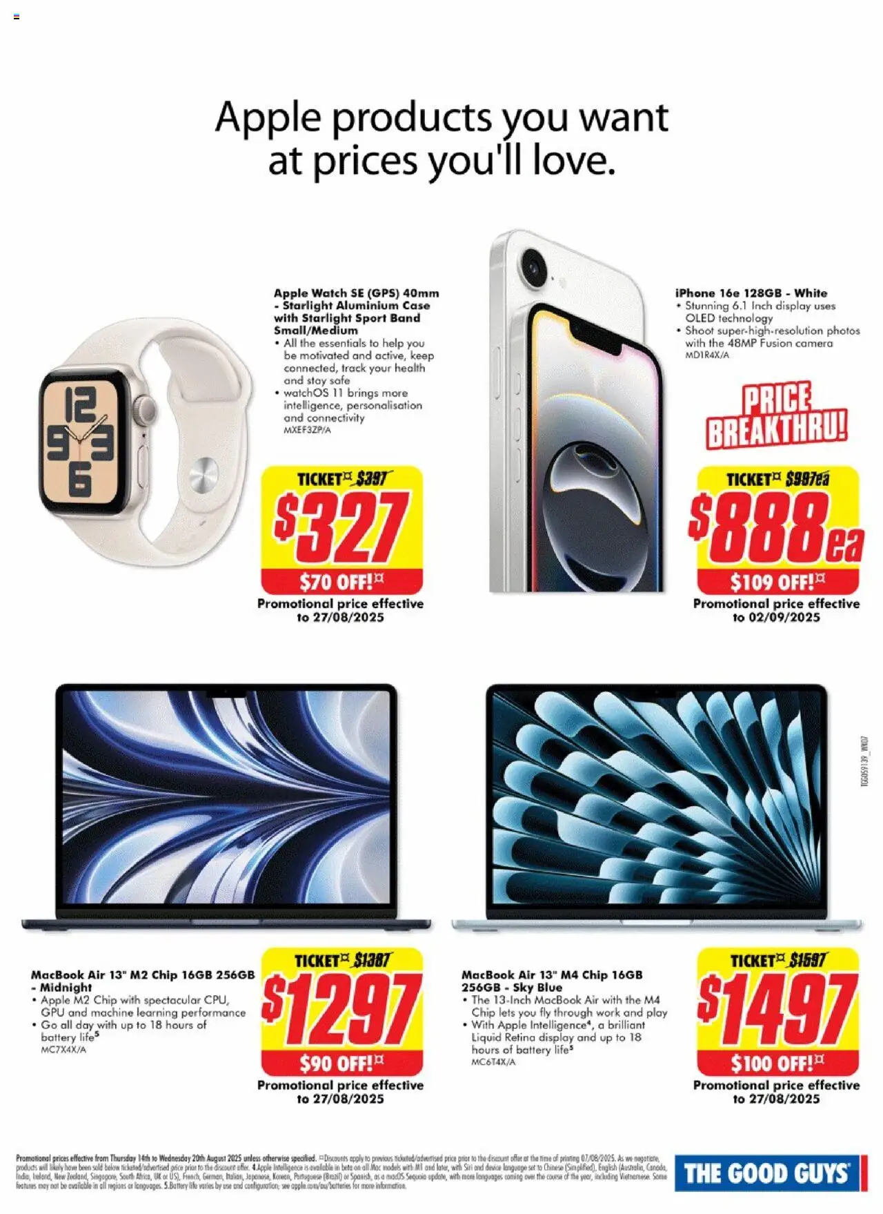 The Good Guys catalogue - valid from 13.08.2025 | Page: 22 | Products: Battery, Device, Watch, Case