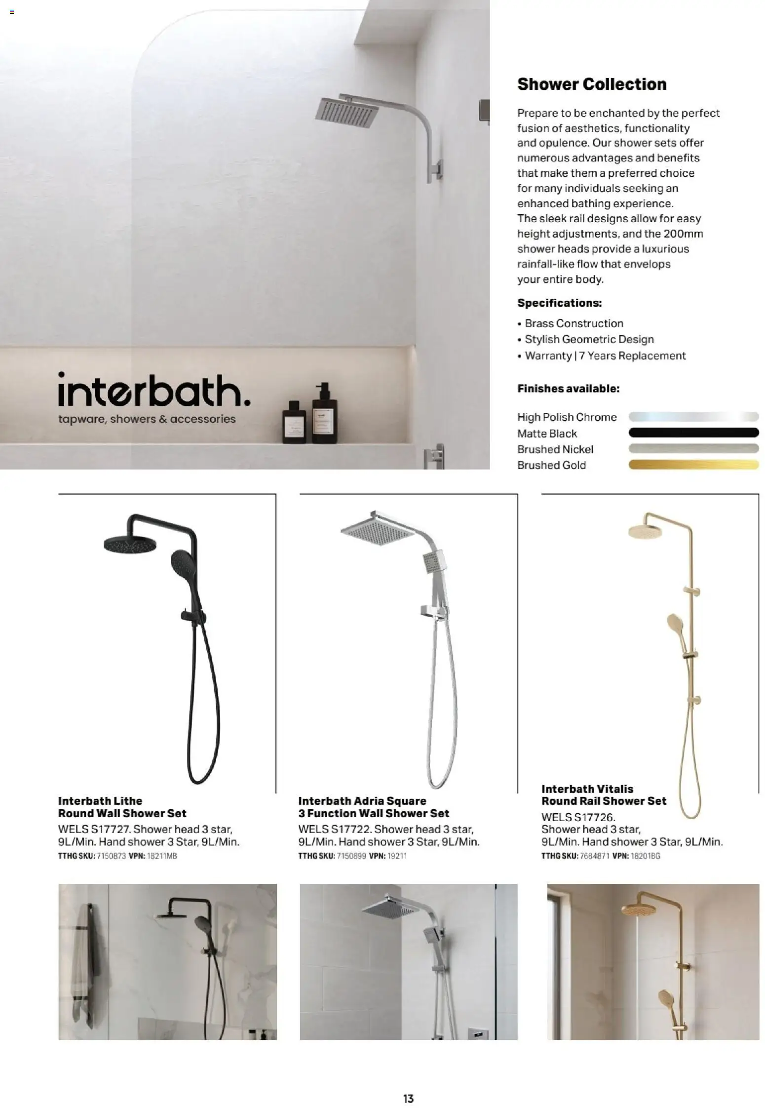 Mitre 10 catalogue - valid from 13.02.2026 | Page: 13 | Products: Shower, Polish, Accessories