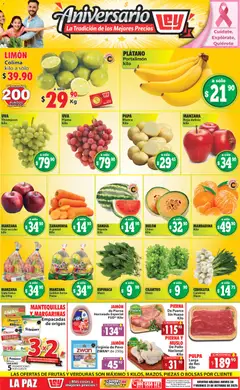 Vista previa de Casa Ley folleto Las ofertas de frutas y verduras, nuevo folleto de la tienda, válido en México a partir del 30.10.2025