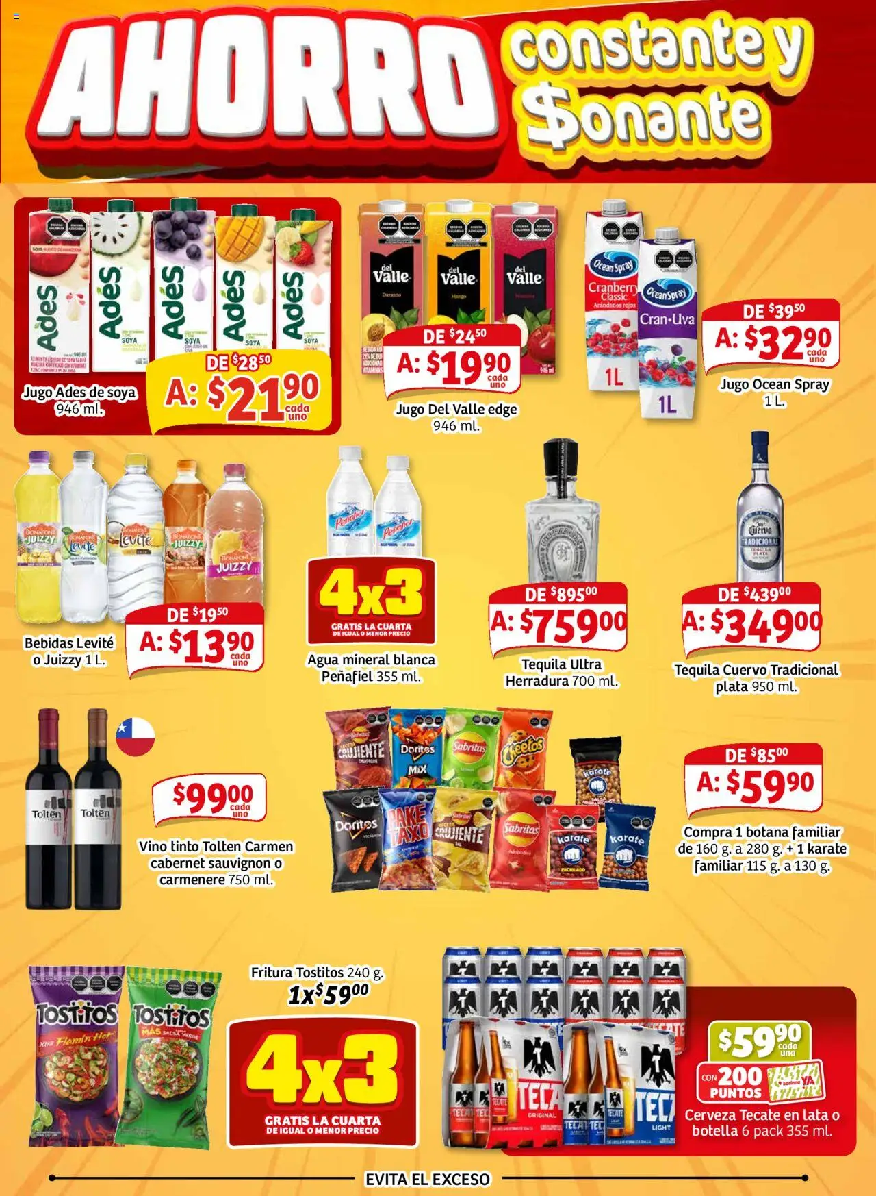 Nuevas ofertas de Soriana válidas en toda la República Mexicana desde el 16.10.2025. ¡Encuentra las mejores ofertas en Soriana - Pesito Valedor Mercado: Nay, Sin, Son! | Página: 11 | Productos: Jugo, Cerveza, Tequila, Vino