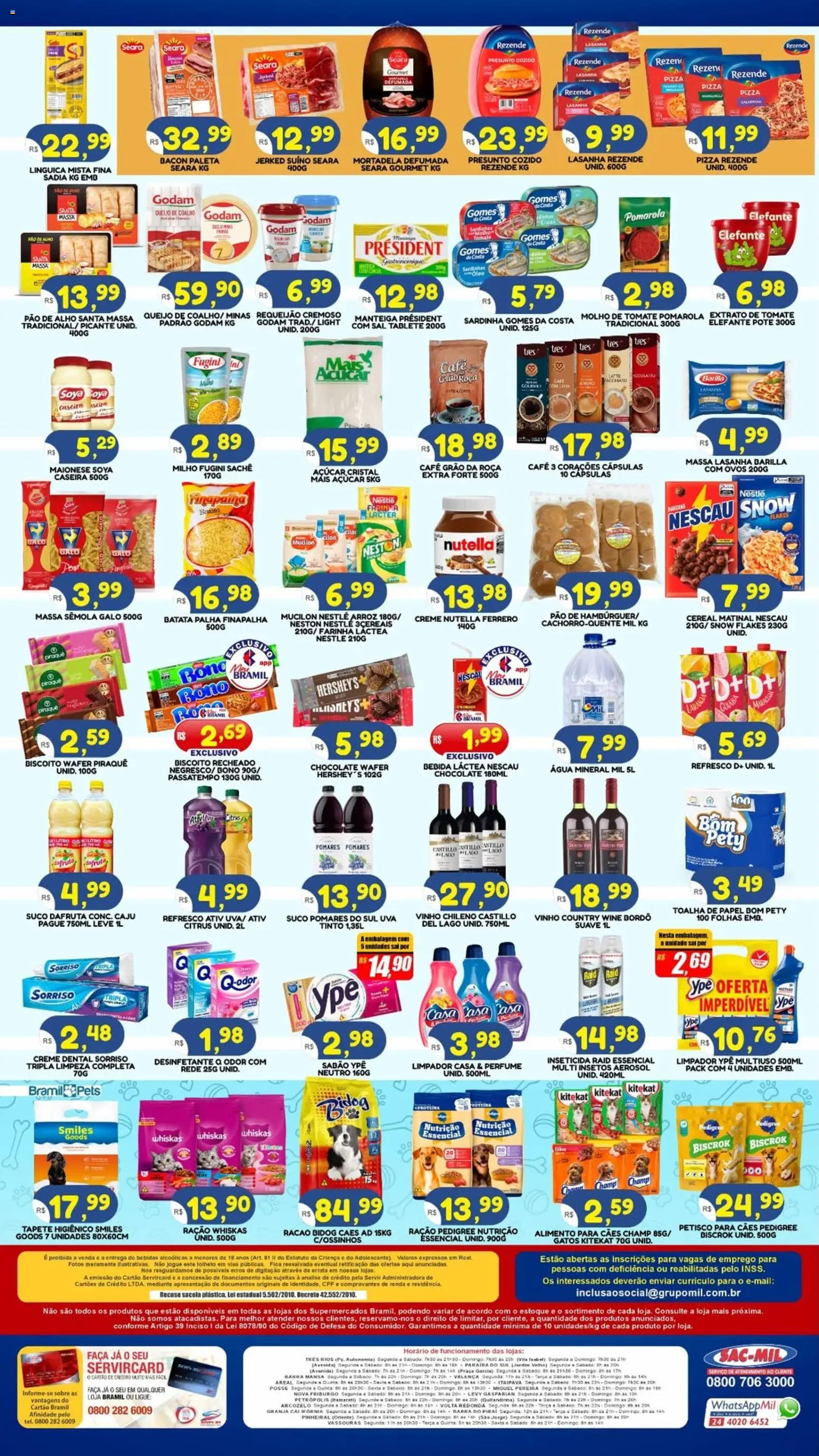 Bramil Supermercados Folheto - válido de 26.01.2026 | Página: 2 | Produtos: Vinho, Mortadela, Creme, Mucilon