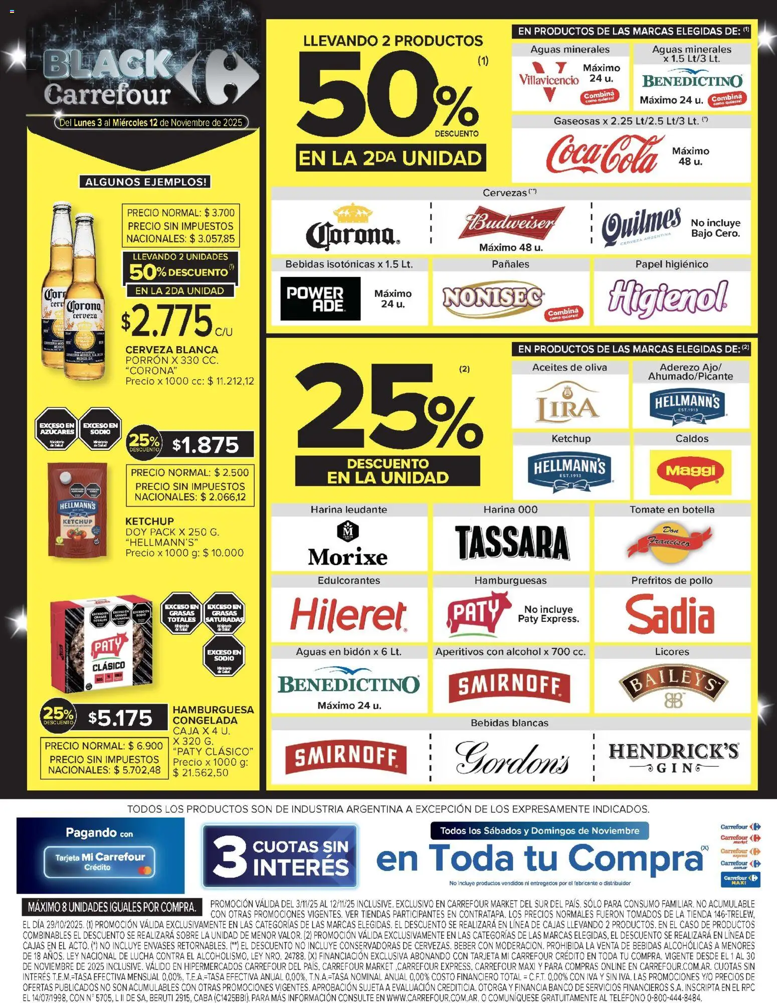 Carrefour Market catálogo - Santa Cruz │ válido desde el 03.11.2025 | Página: 9 | Productos: Caja, Bidón, Ketchup, Pañales