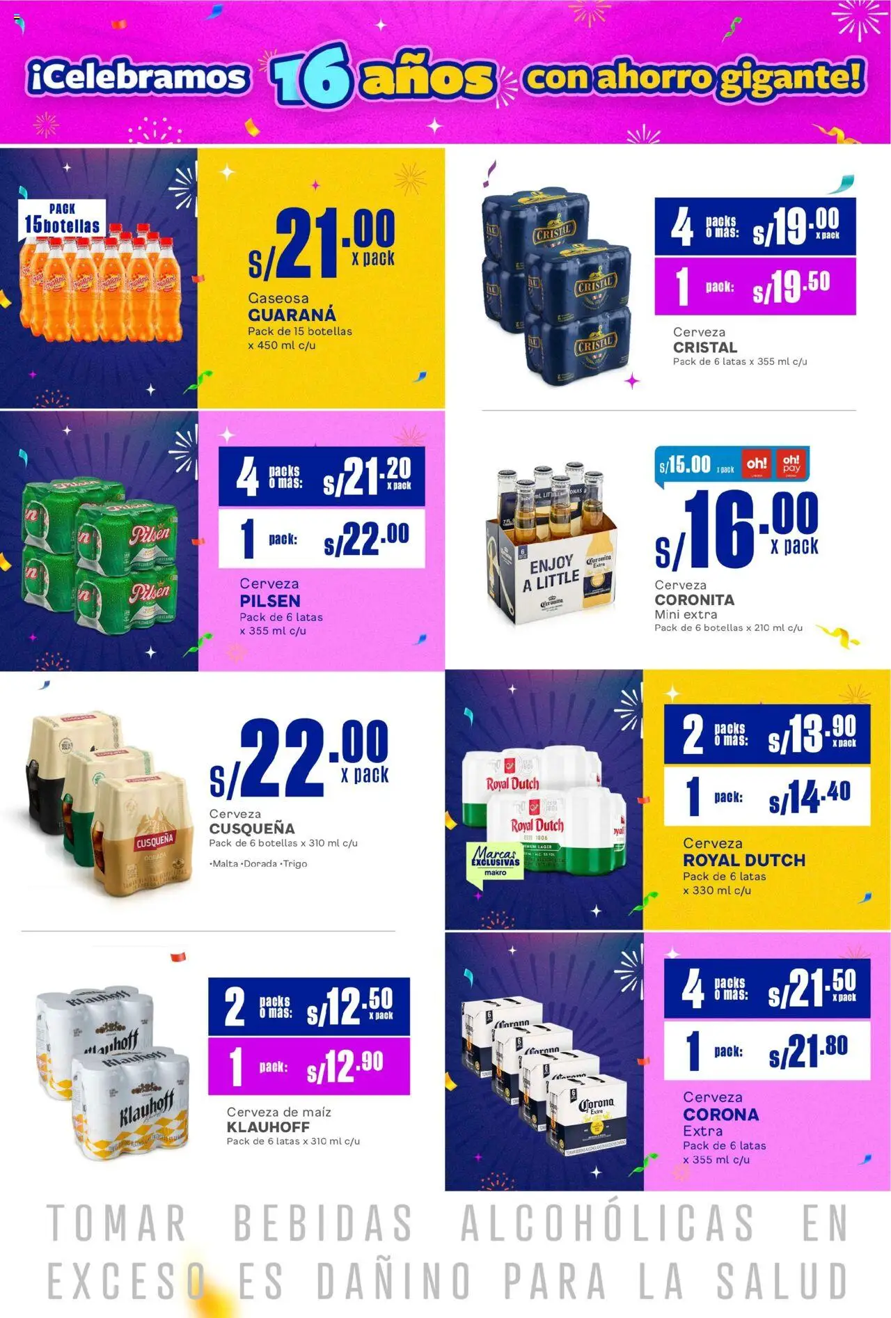 Catálogo Makro válido desde 17.07.2025 | Página: 15 | Productos: Cerveza