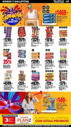 Vista previa Yaguar - Oferta Semanal Misiones válido desde el 09.02.2026 | Página: 7 | Productos: Galletitas, Uva, Chicle, Alfajor