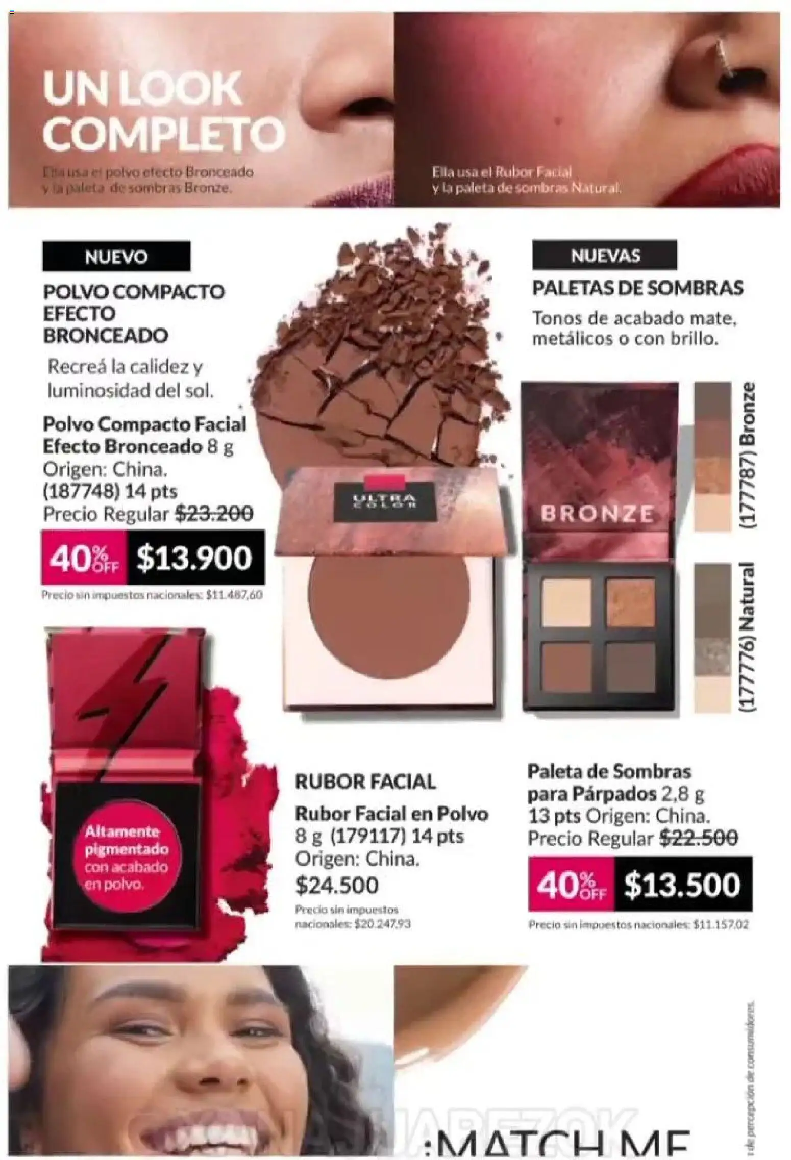 Catálogo AVON Campaña 1/2026 │ válido desde el 01.01.2026 | Página: 23 | Productos: Rubor, Polvo, Paleta, Polvo compacto