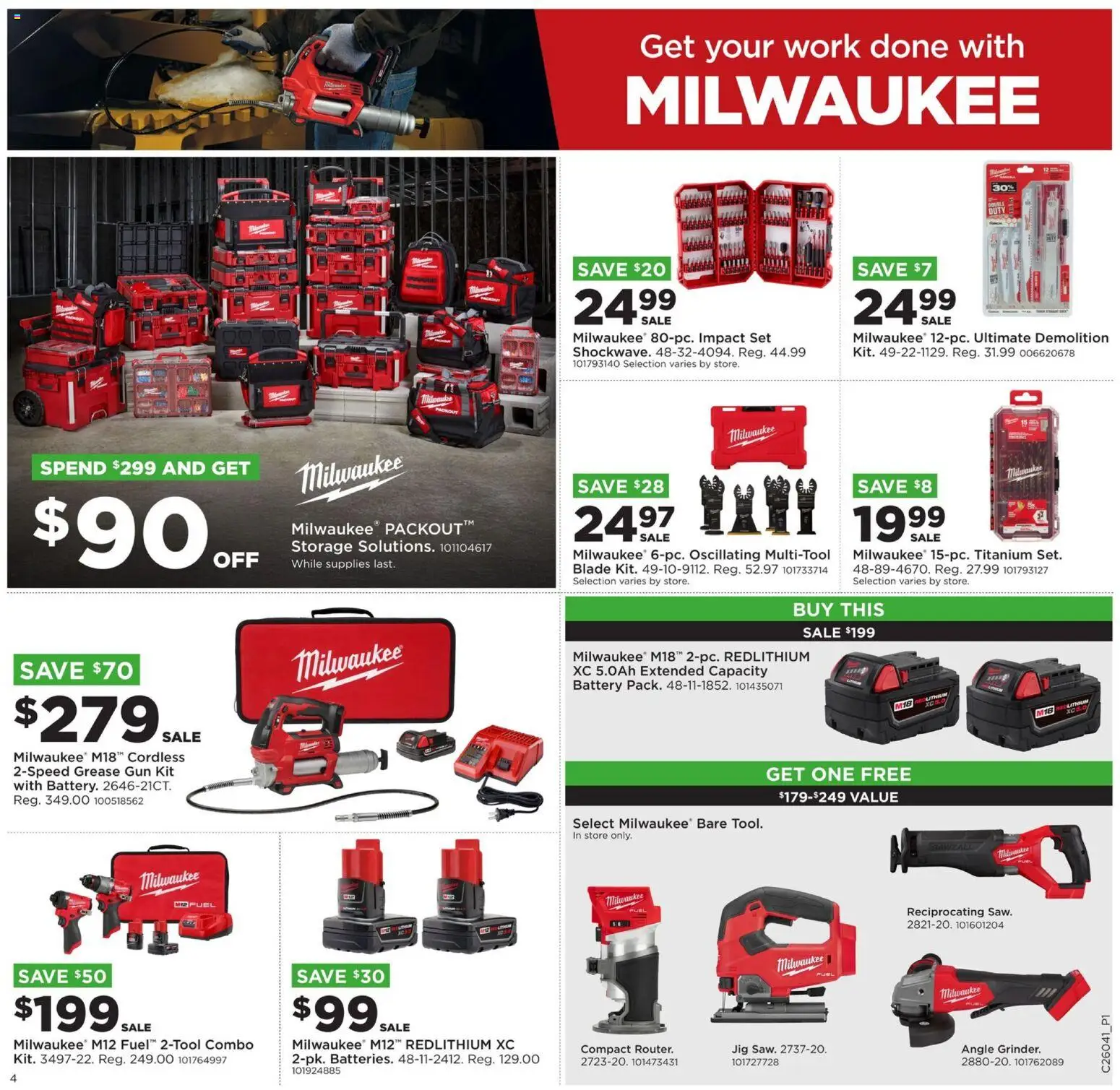 Mills Fleet Farm Weekly Ad - valid from 19.01.2026 | Page: 4 | Products: Battery, Gun
