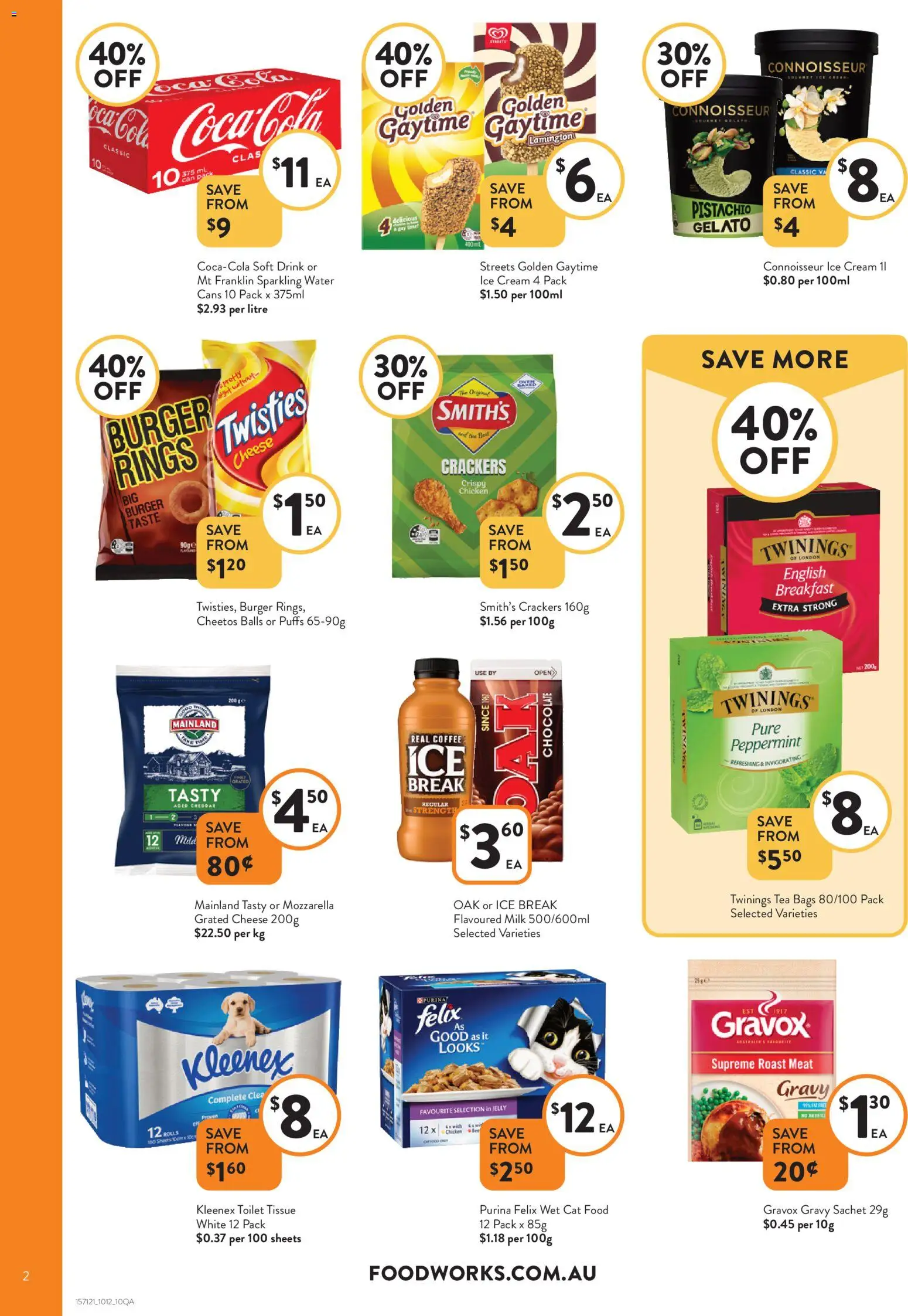 Foodworks catalogue - valid from 10.12.2025 | Page: 2 | Products: Toilet, Crackers, Cream, Water