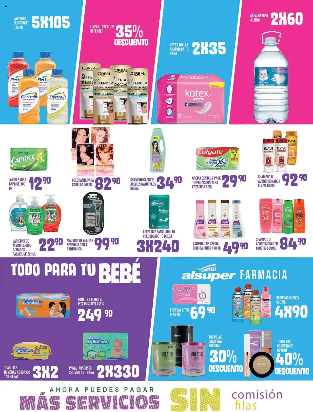 Nuevas ofertas de Alsuper válidas en toda la República Mexicana desde el 01.08.2025. ¡Encuentra las mejores ofertas en Alsuper - Folleto! | Página: 4 | Productos: Bolsa, Manzana, Body, Acondicionador
