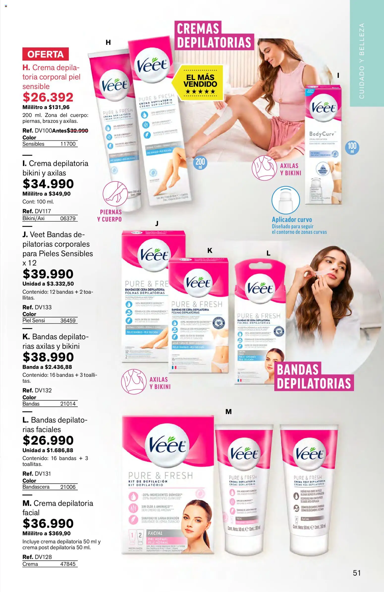 Leonisa revista - valida desde el 16.03.2026 | Página: 51 | Productos: Bikini, Body, Contorno, Crema depilatoria