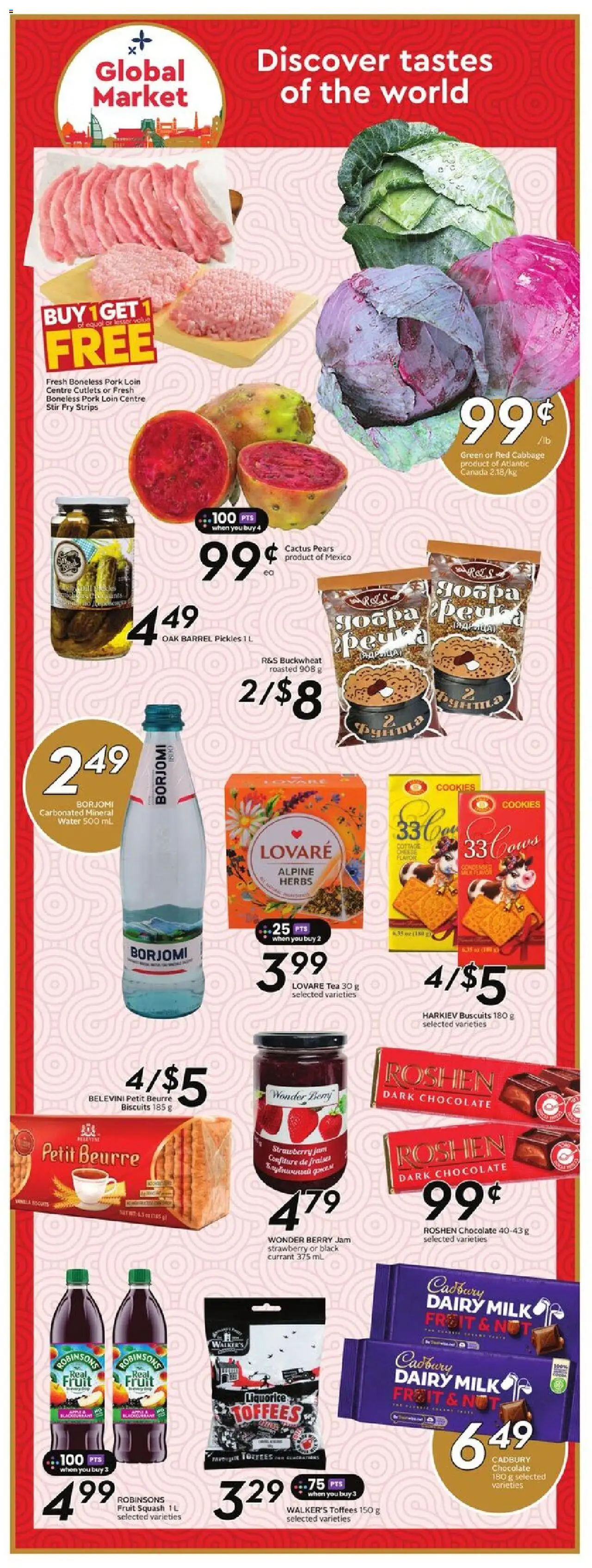 Sobeys flyer valid from 14.08.2025 | Page: 16 | Products: Cottage cheese, Milk, Chocolate, Pork
