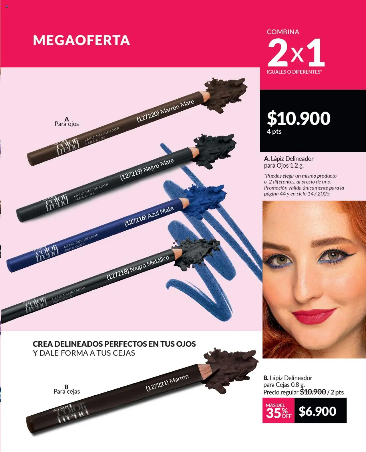 Avon revista - valida desde el 12.09.2025 | Página: 44 | Productos: Delineador