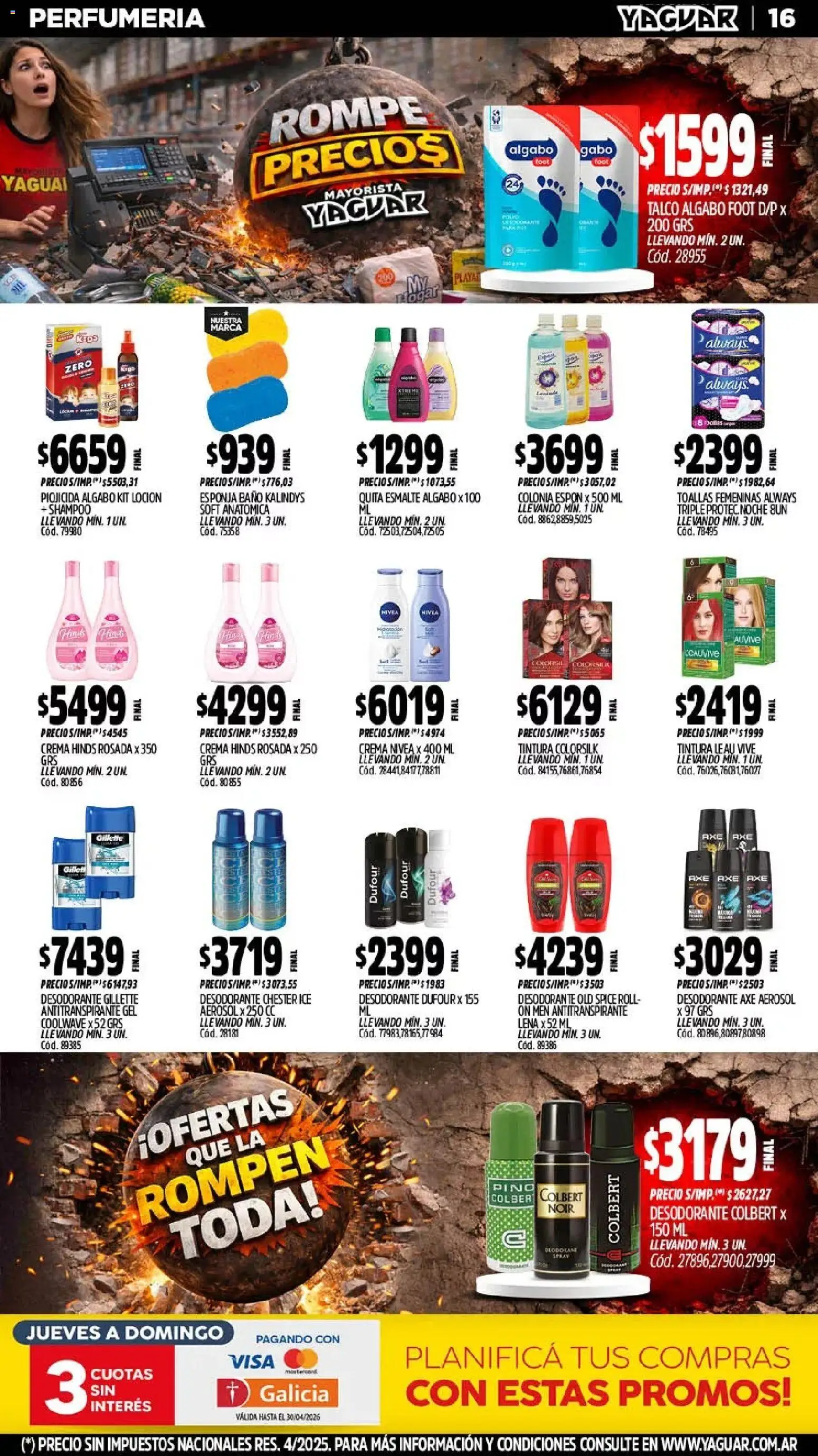 Yaguar - Oferta Semanal Buenos Aires │ válido desde el 20.04.2026 | Página: 17 | Productos: Shampoo, Tintura, Desodorante, Esponja